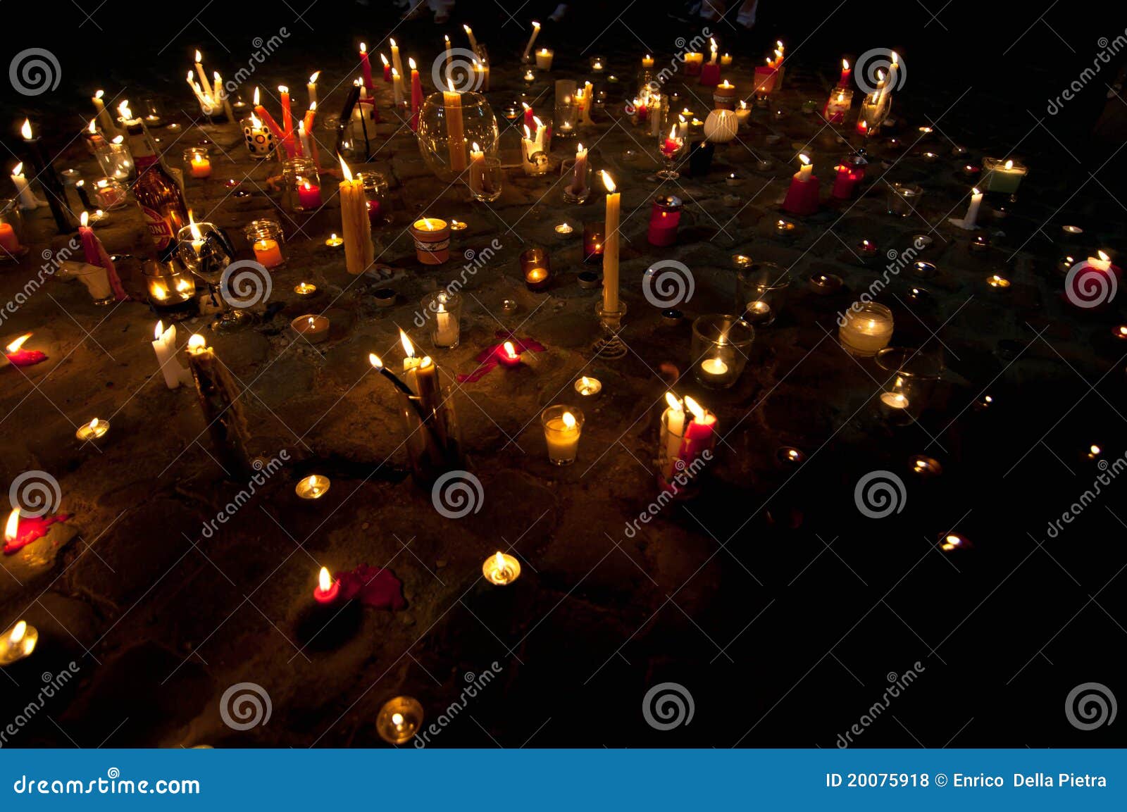 Candlelight walk editorial stock photo. Image of walk 20075918