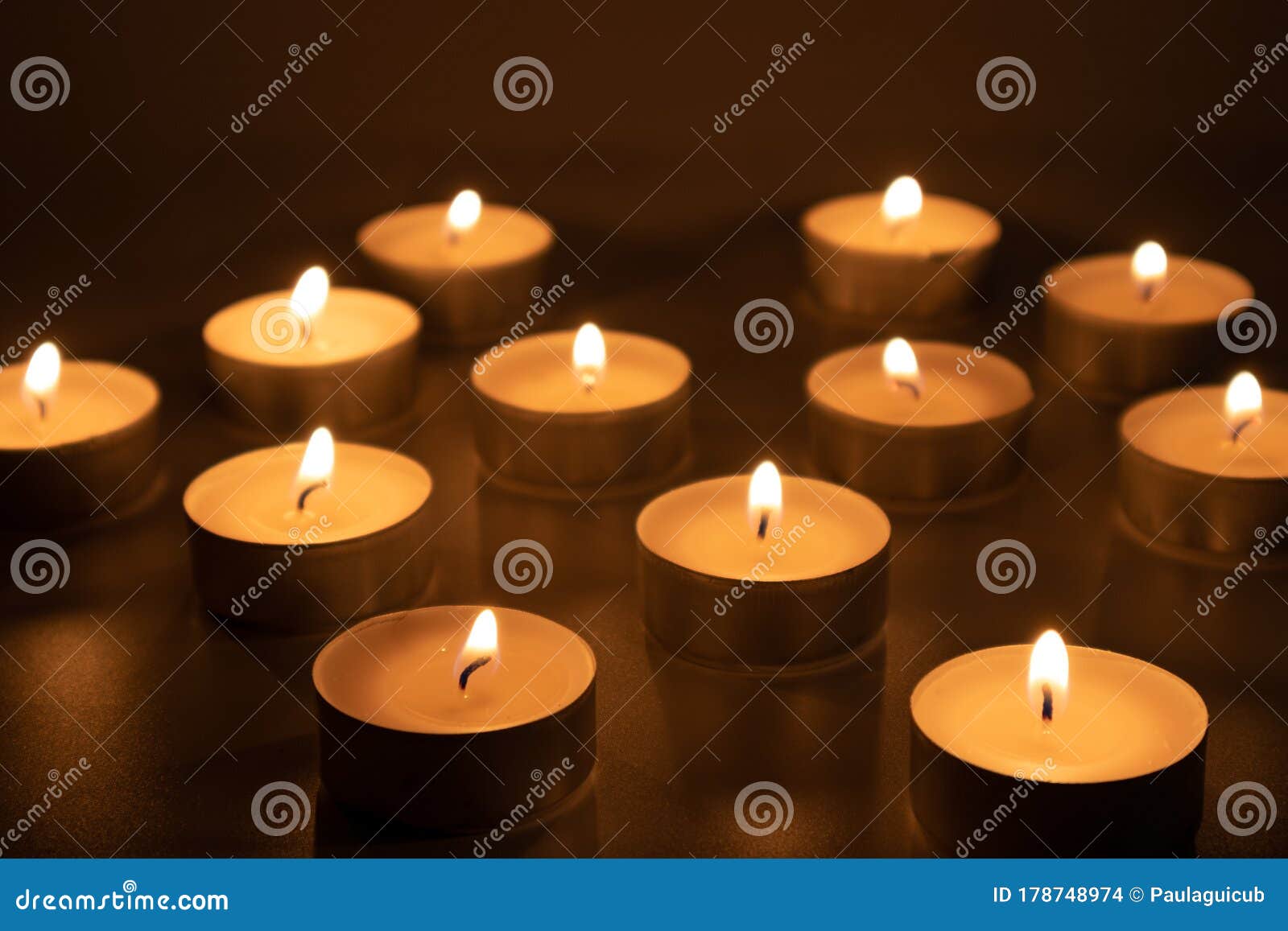Candles Burning, Dark and Sad Atmosphere Stock Photo Image of bonfire