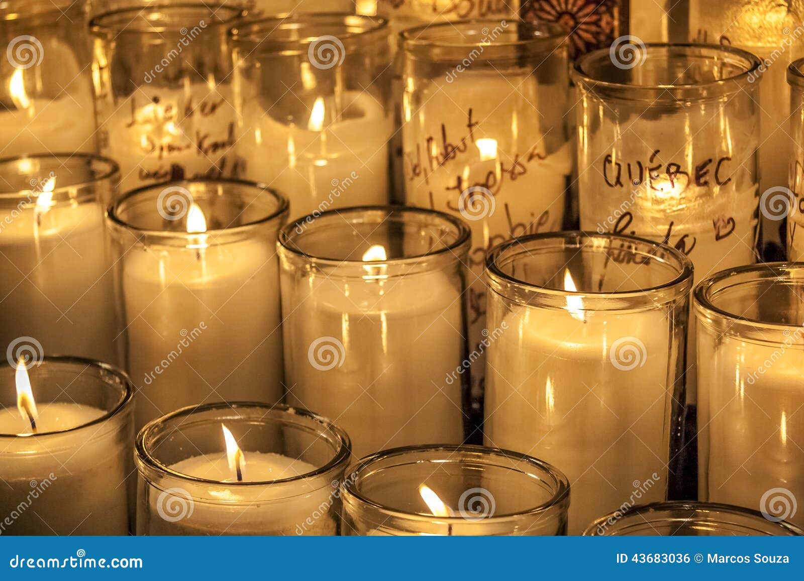 Candles stock photo. Image of religion, shrine, chapel 43683036
