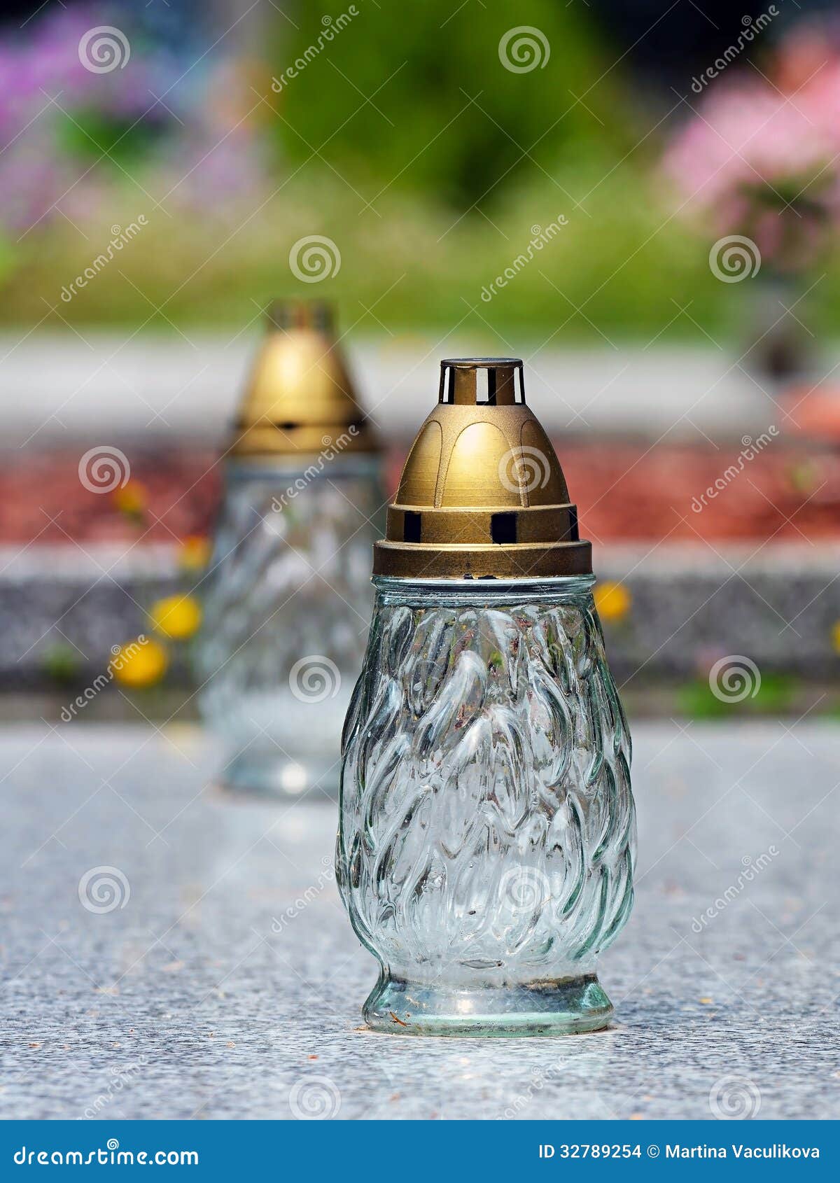 Candles in a cemetery stock photo. Image of bury, october 32789254