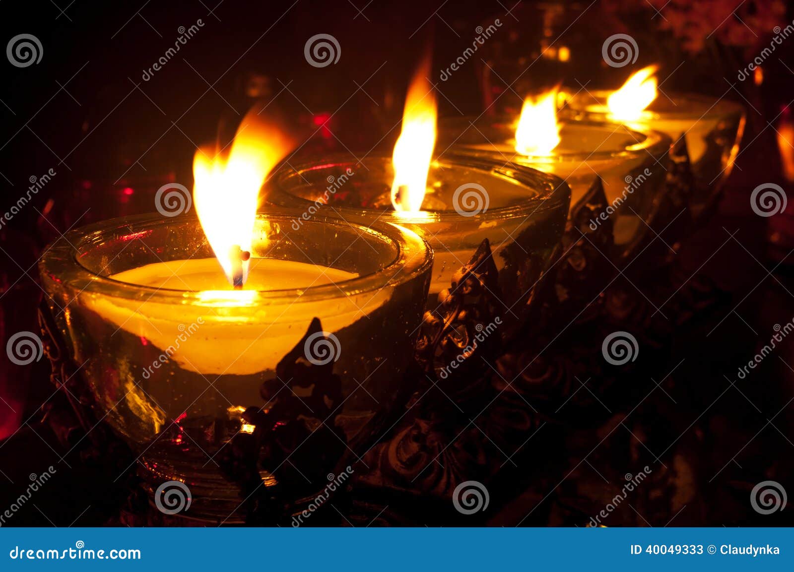 Candles in the cemetery. stock image. Image of burner 40049333