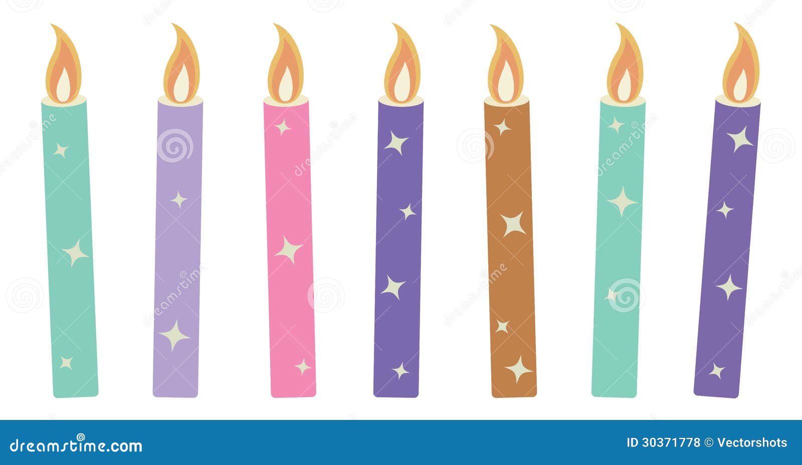 Candles Christmas Vector Illustration Stock Illustration Illustration Of Anniversary Flame