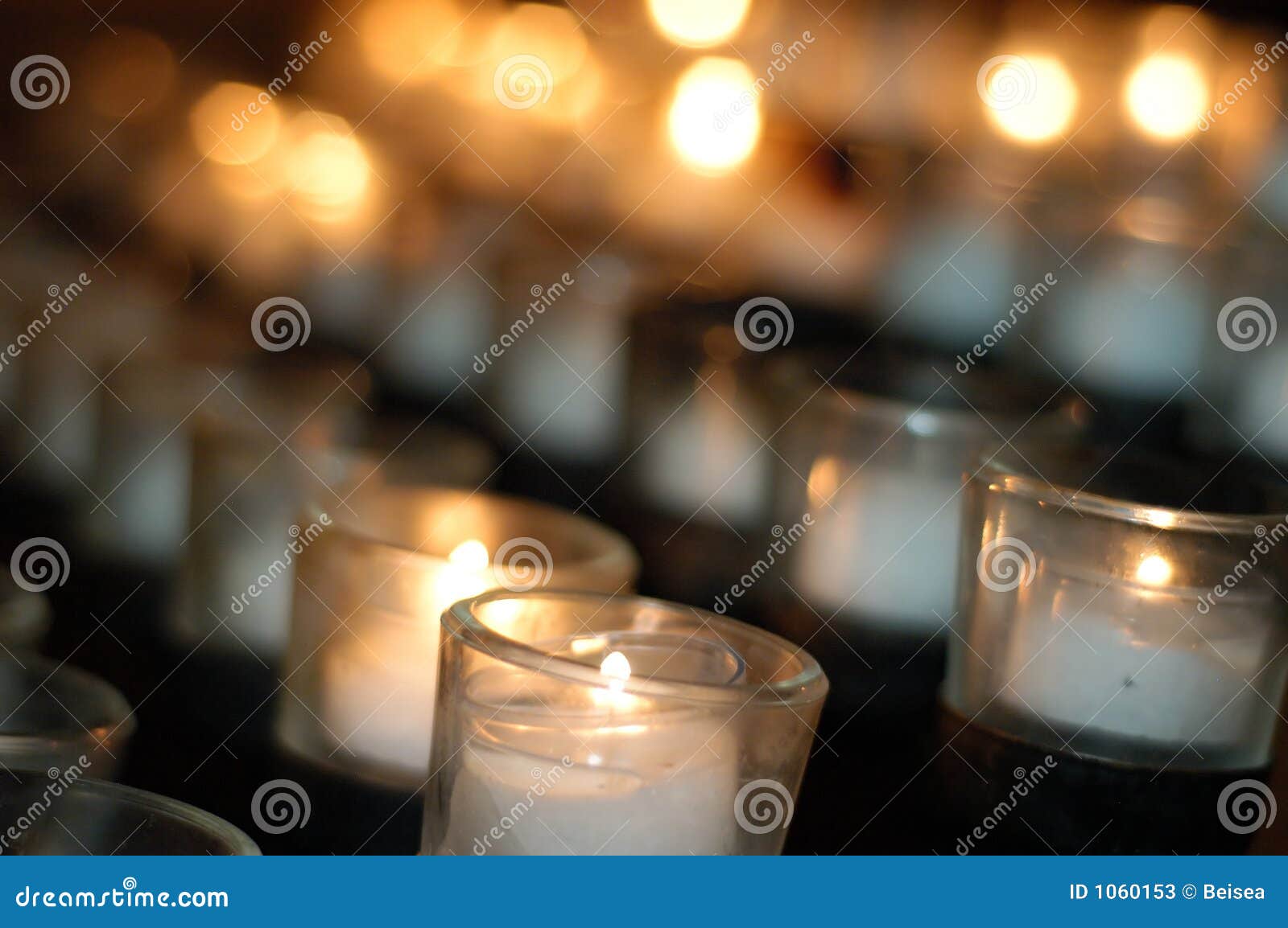 Candles in a church stock image. Image of candle, fire 1060153