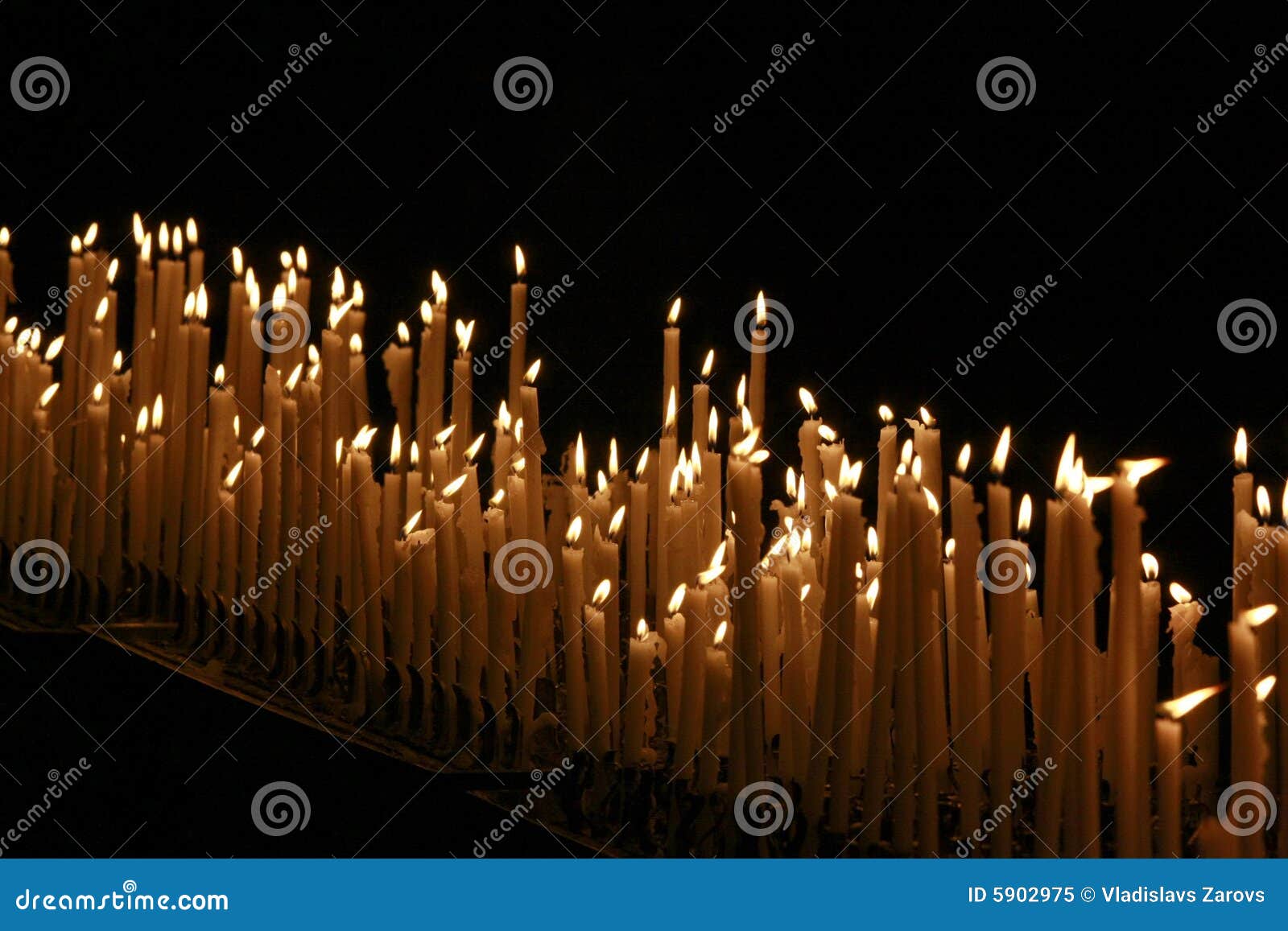 Candles in church stock image. Image of christianity, illuminated 5902975