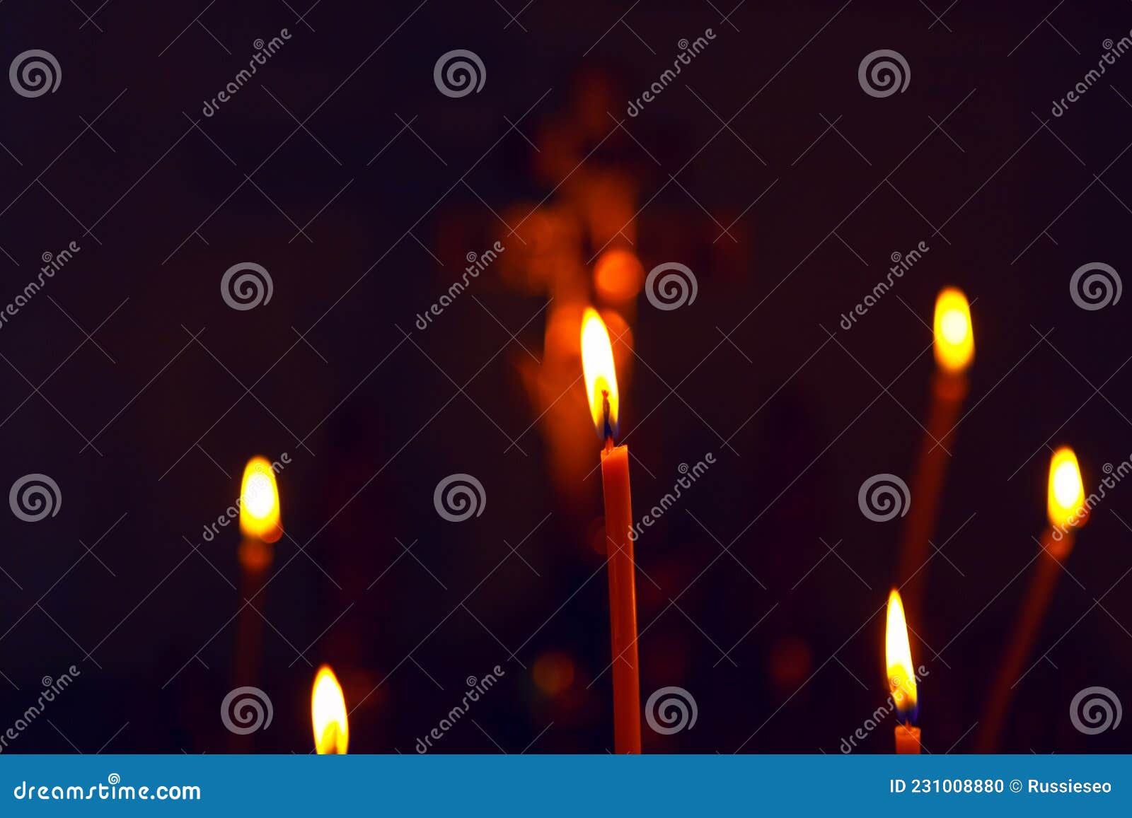 Candles in the dark stock photo. Image of ceremony, flame 231008880