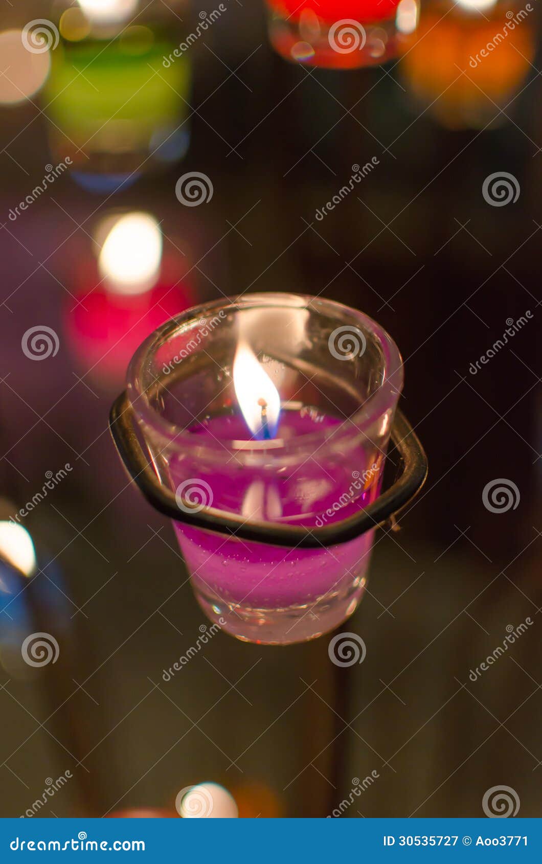 Candles in glass cups. stock image. Image of beautiful 30535727
