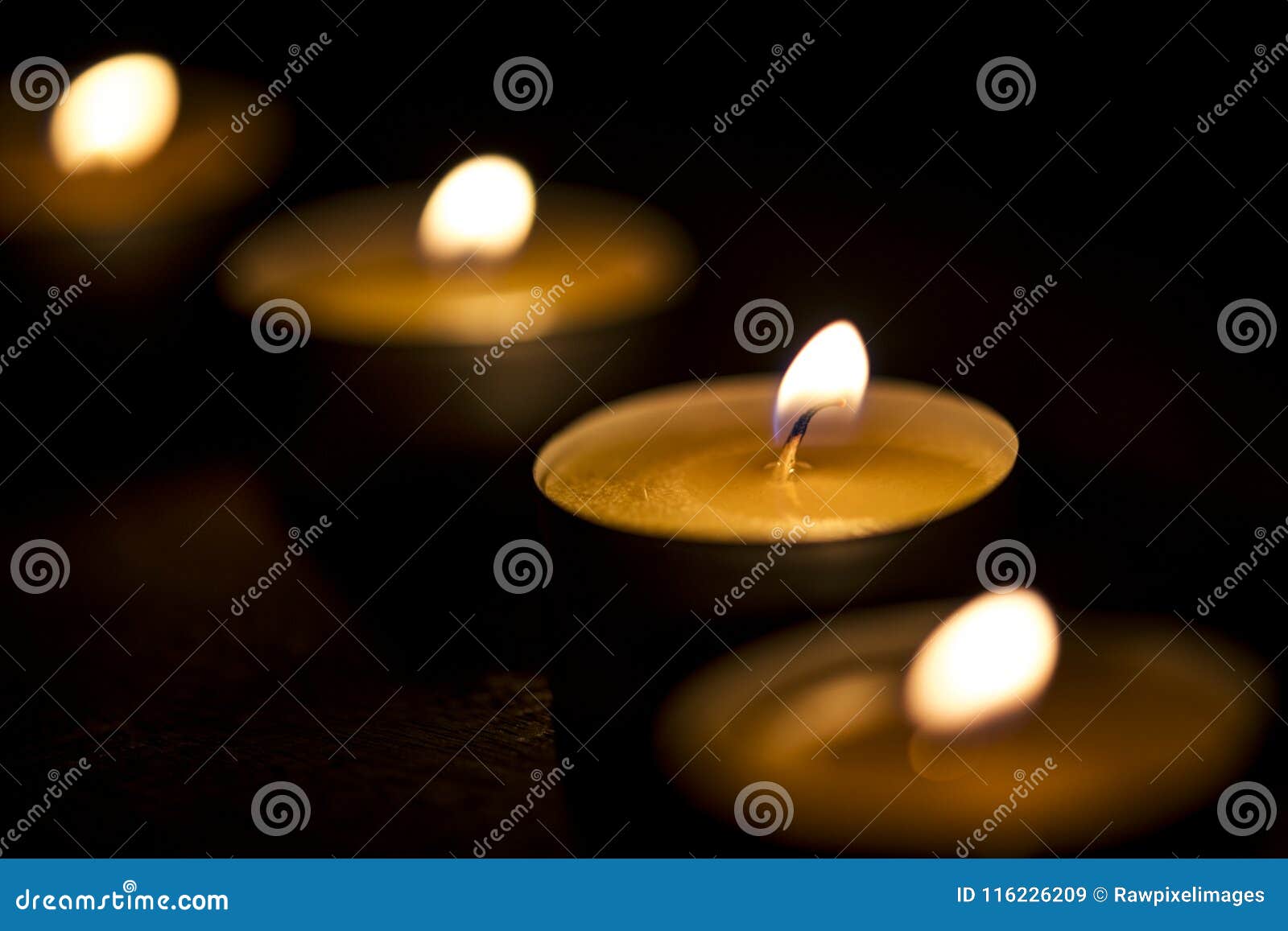 Candles Glowing in the Dark Stock Image Image of candle, romance