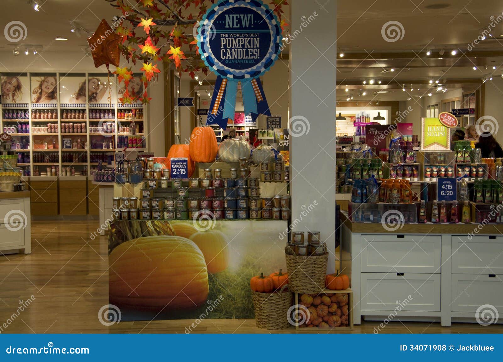 Candles Halloween  Decorations  Store  Editorial Stock Photo 