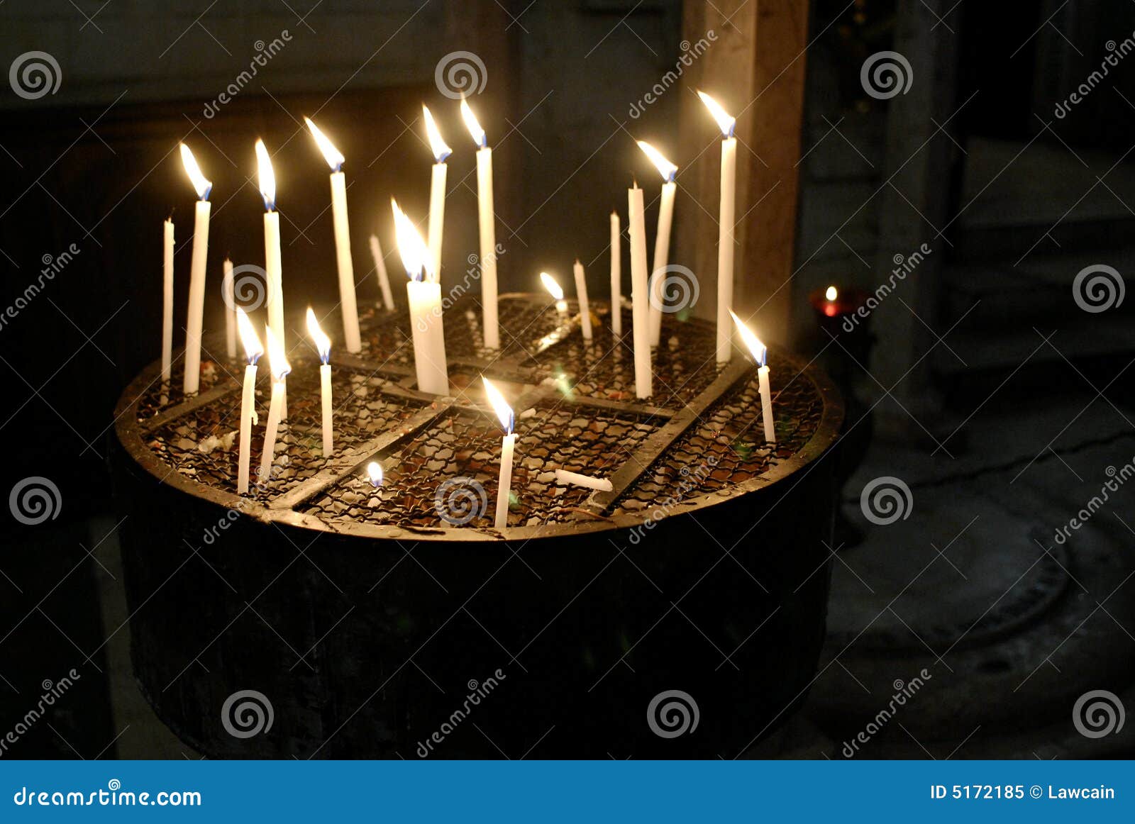 Candles in Kettle, Jerusalem Stock Image Image of belief, jerusalem