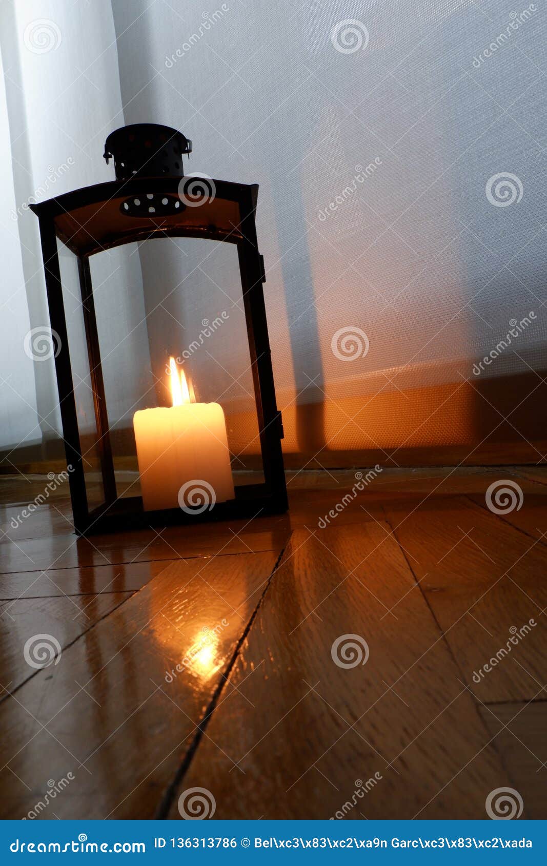 Candles For A Warm Illumination Stock Photo - Image of decoration, home ...
