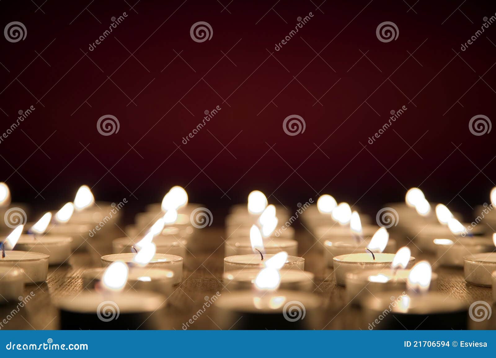 candles on red background, all saints day concept
