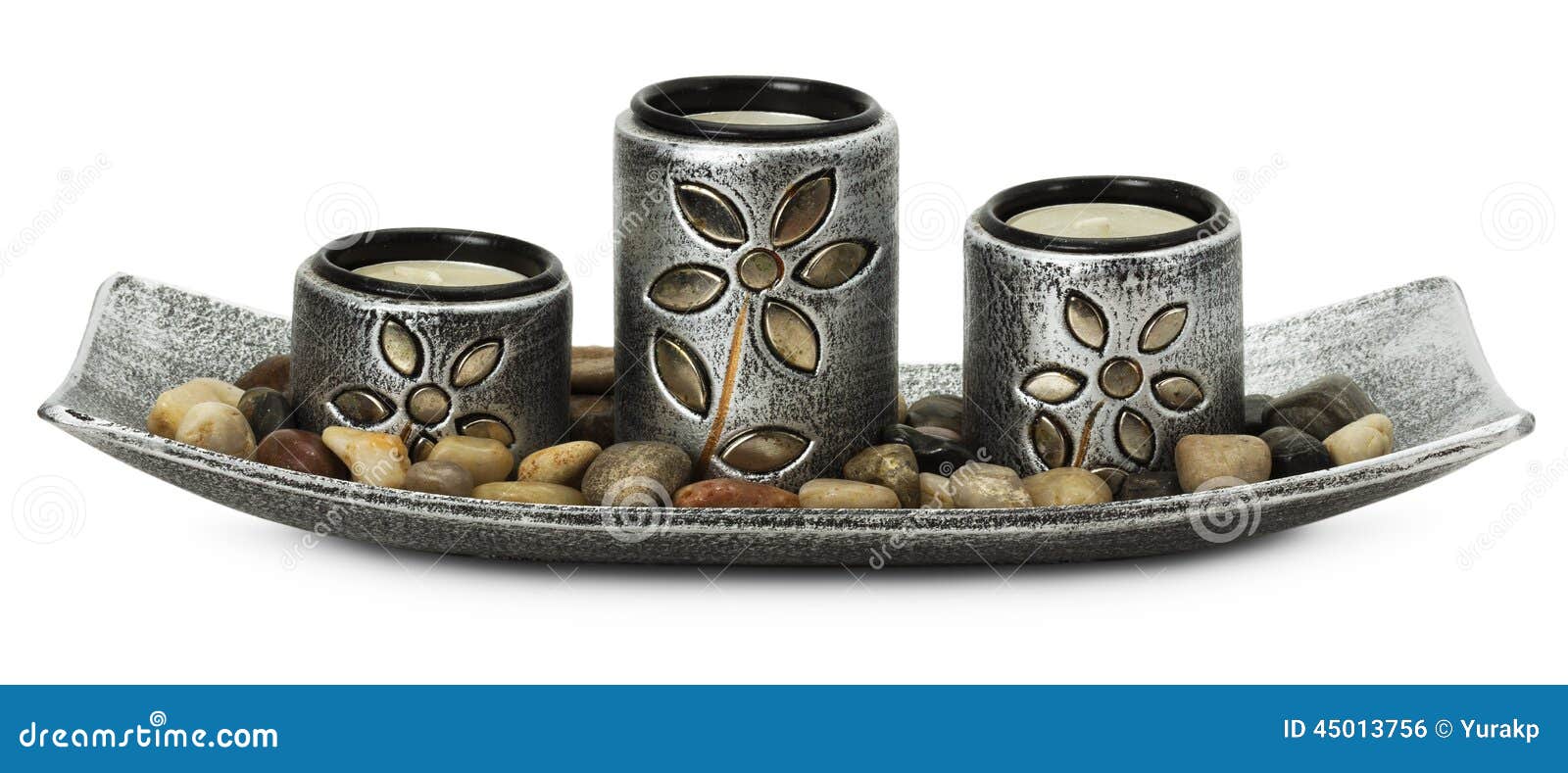 Candles for Relaxation on the White Background Stock Photo Image of