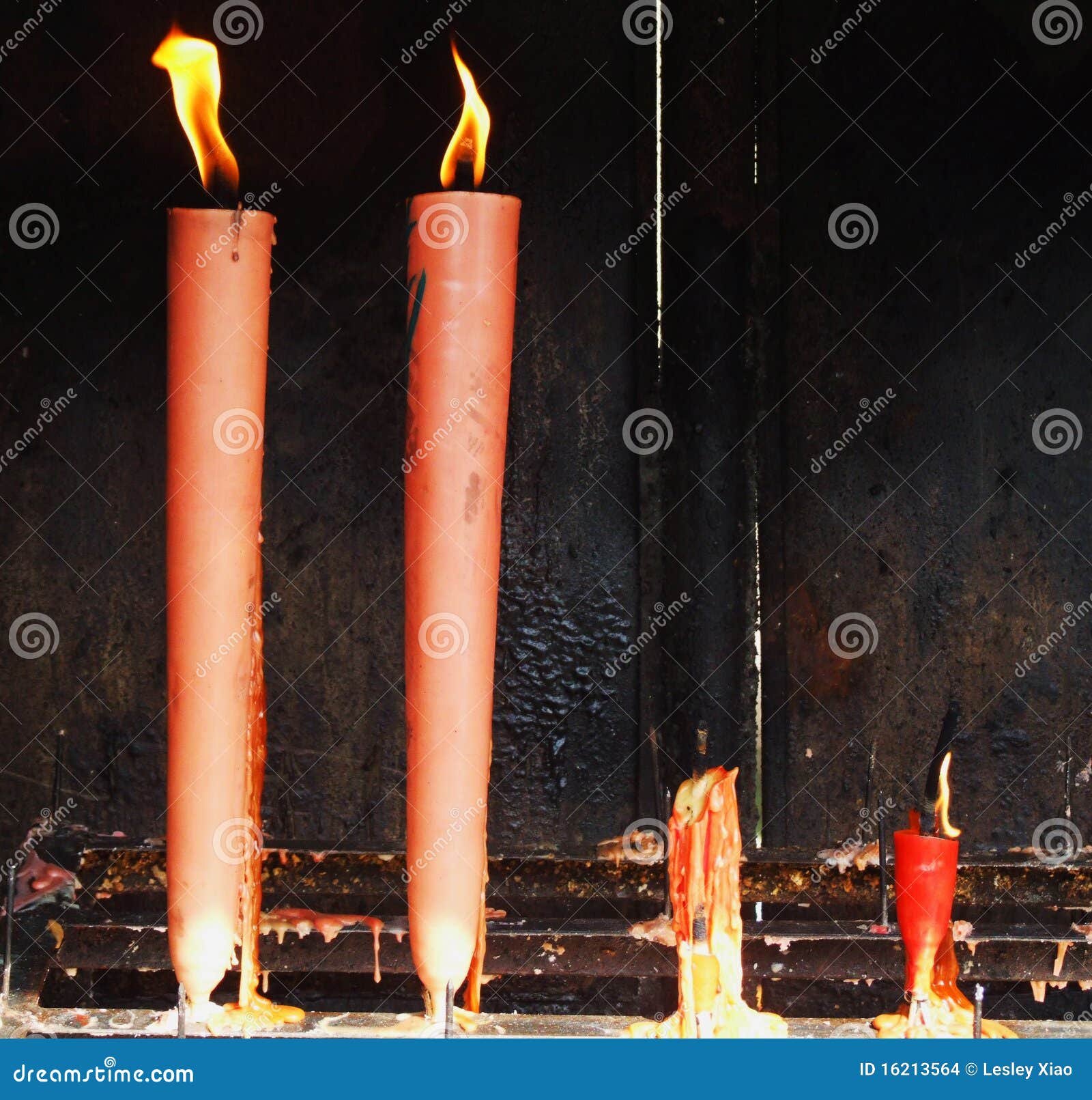 Candles in a temple stock photo. Image of fire, candle 16213564