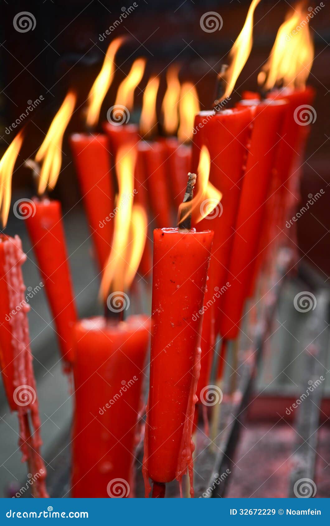 Candles in temple stock image. Image of religious, monastery 32672229