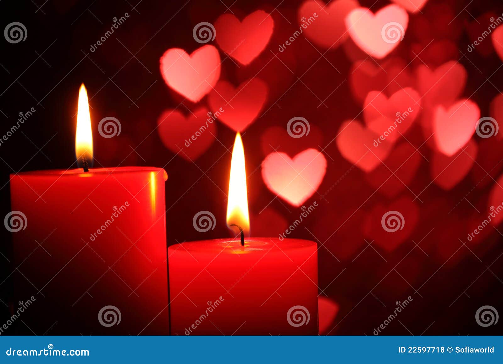 Candles for Valentine S Day Stock Photo Image of like, holiday 22597718
