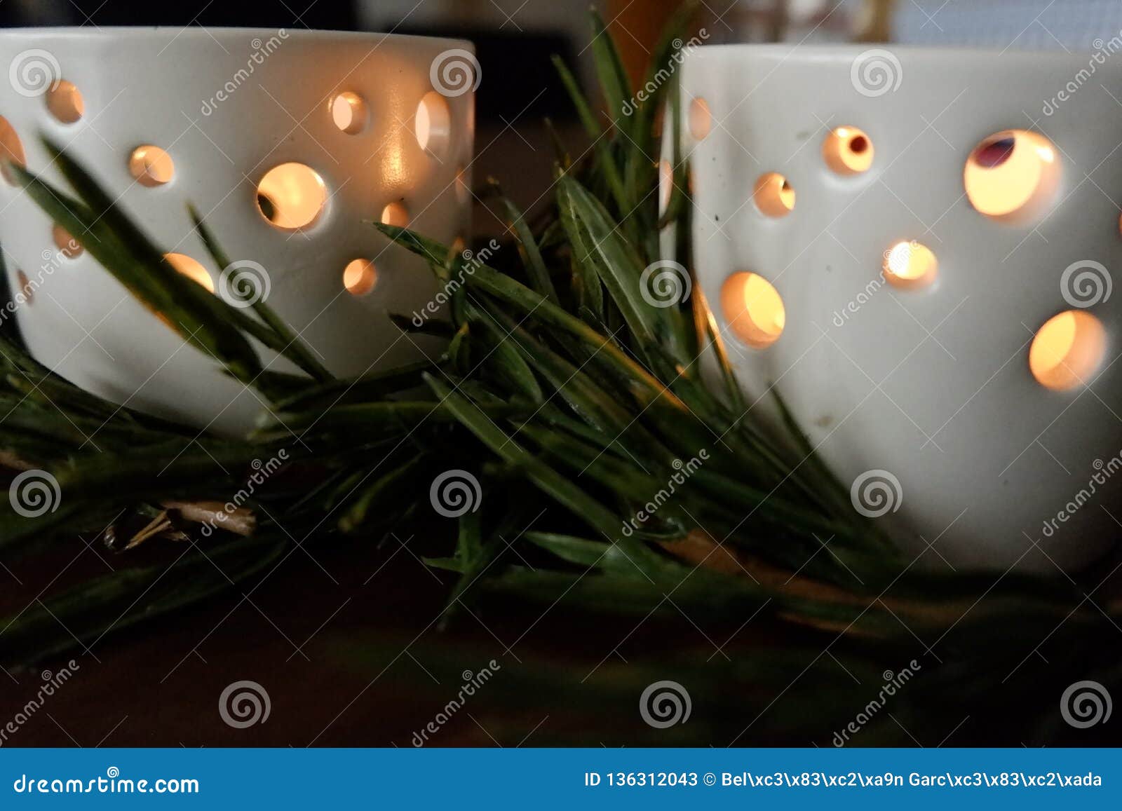 Candles for a Warm Illumination Stock Image - Image of romantic ...