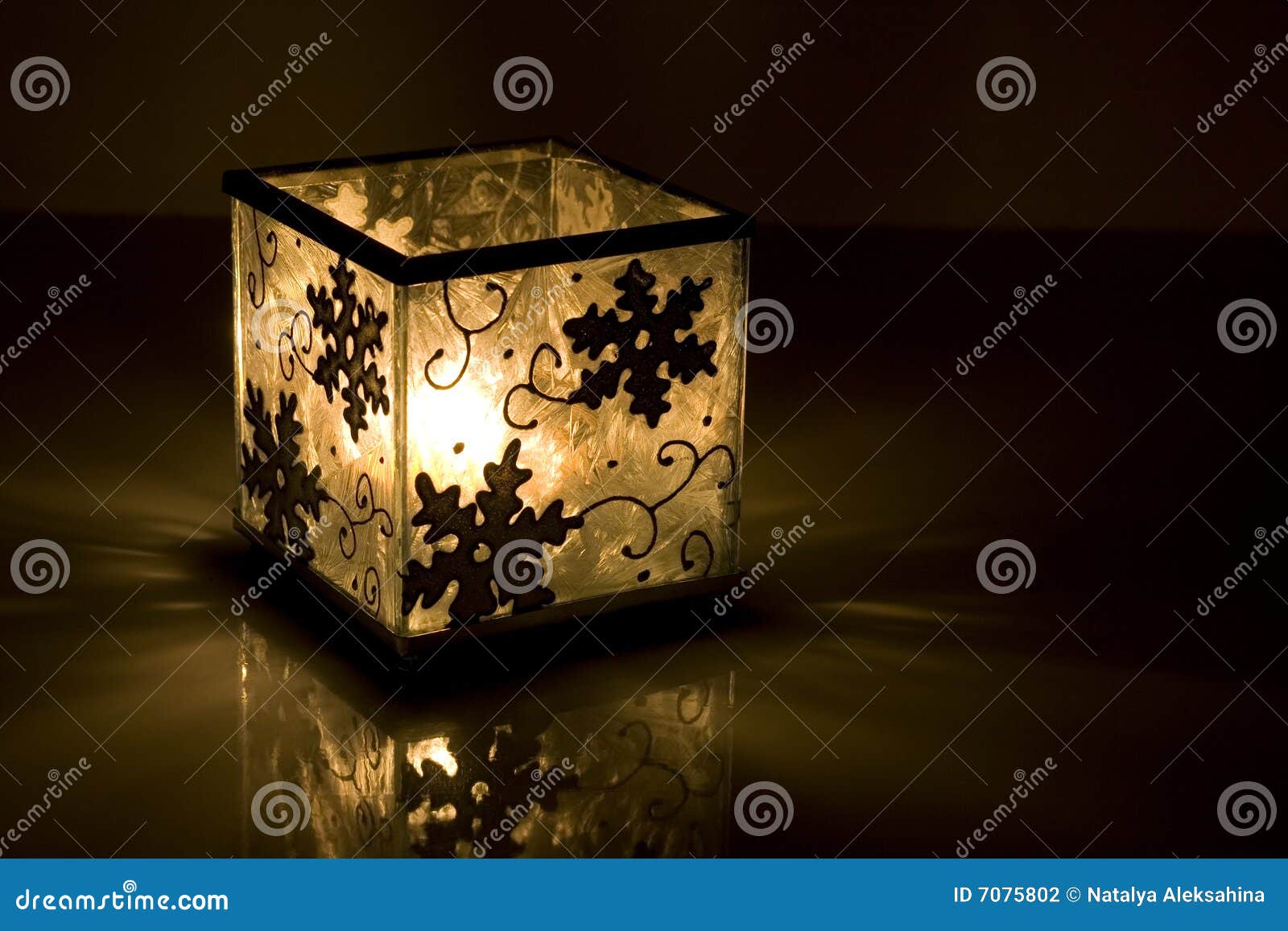 Candlestickbox stock photo. Image of decoration, closeup 7075802