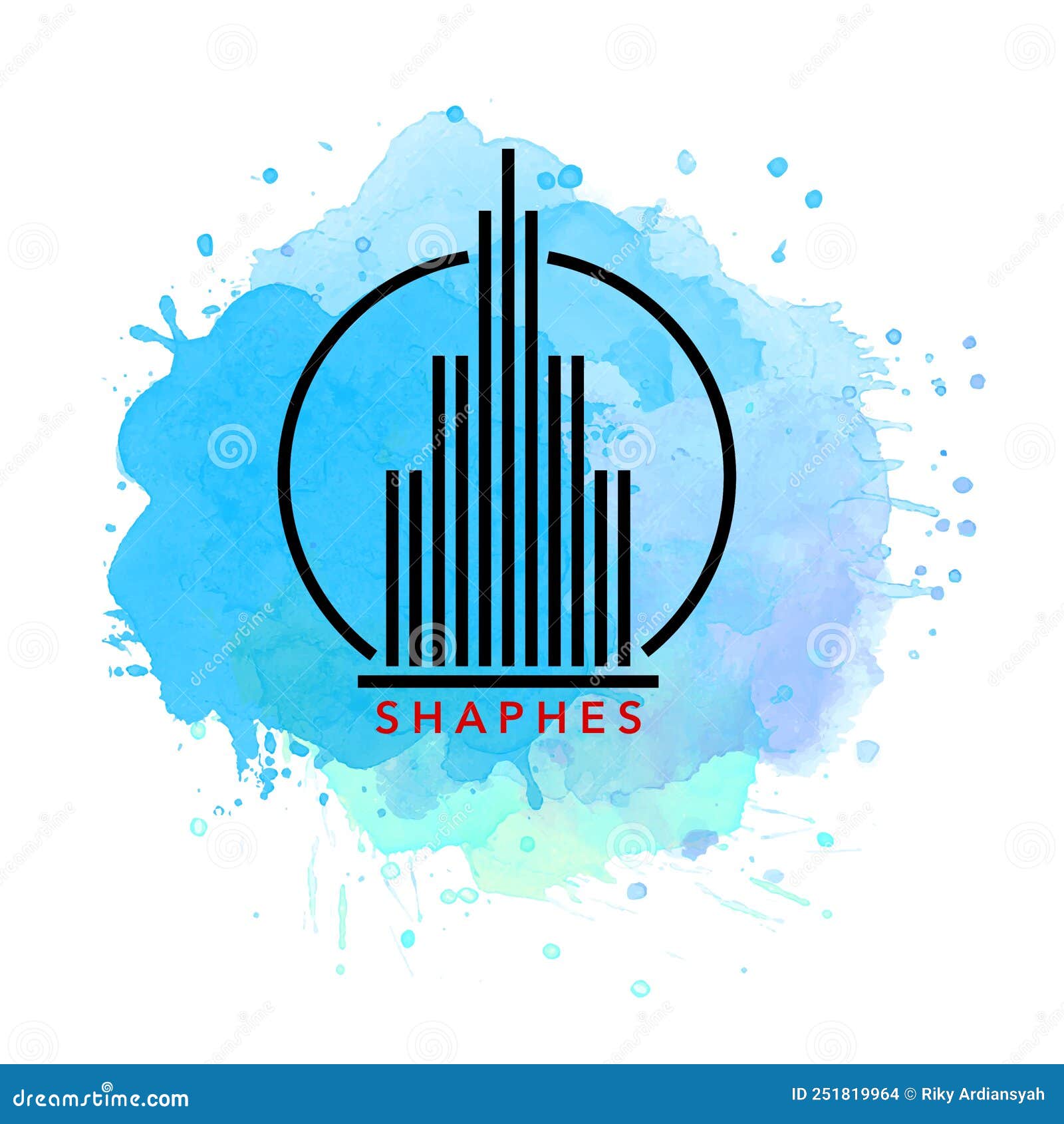 Candlestick logo design stock illustration. Illustration of design