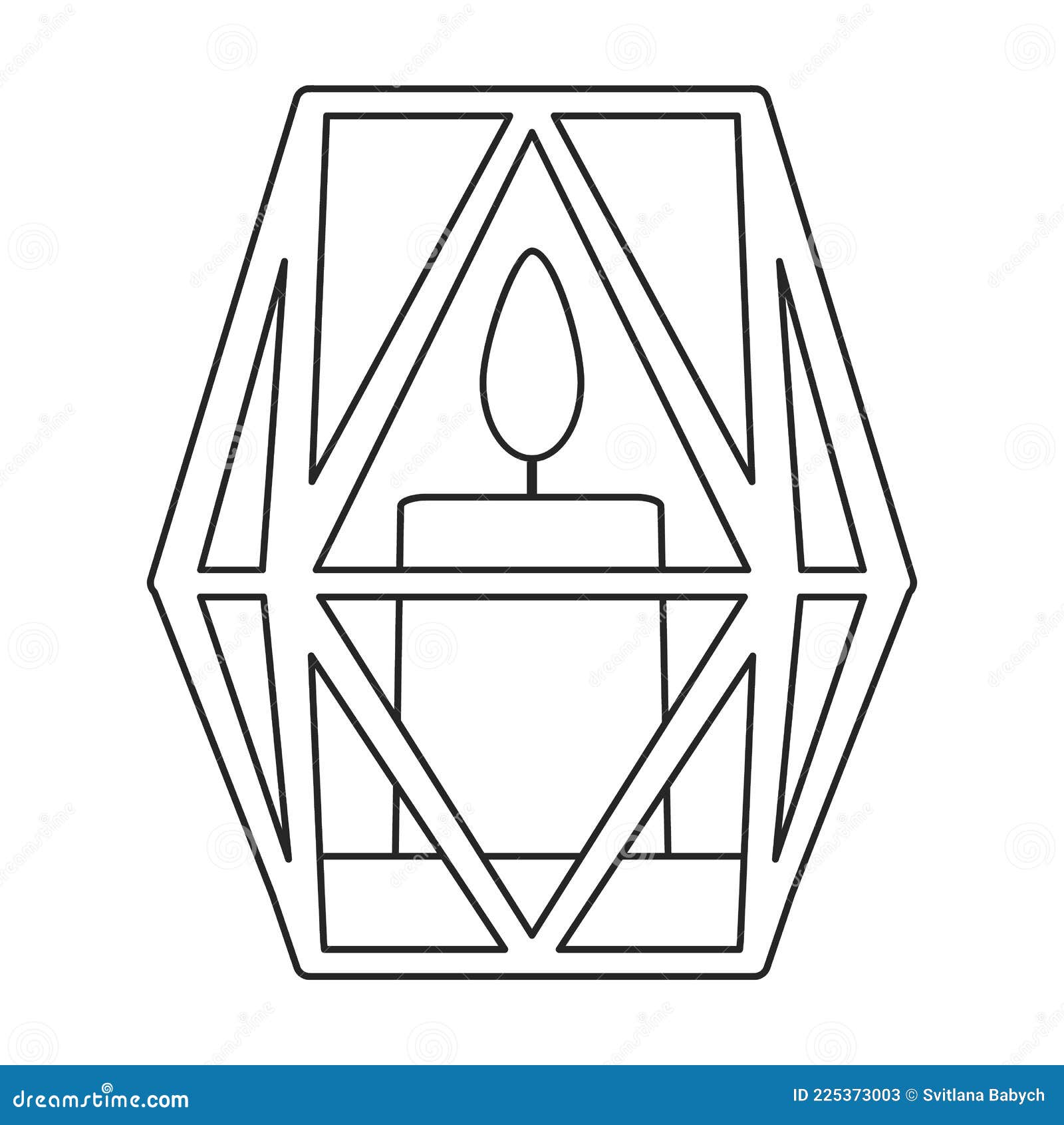 Candlestick Vector Icon.Outline Vector Icon Isolated on White