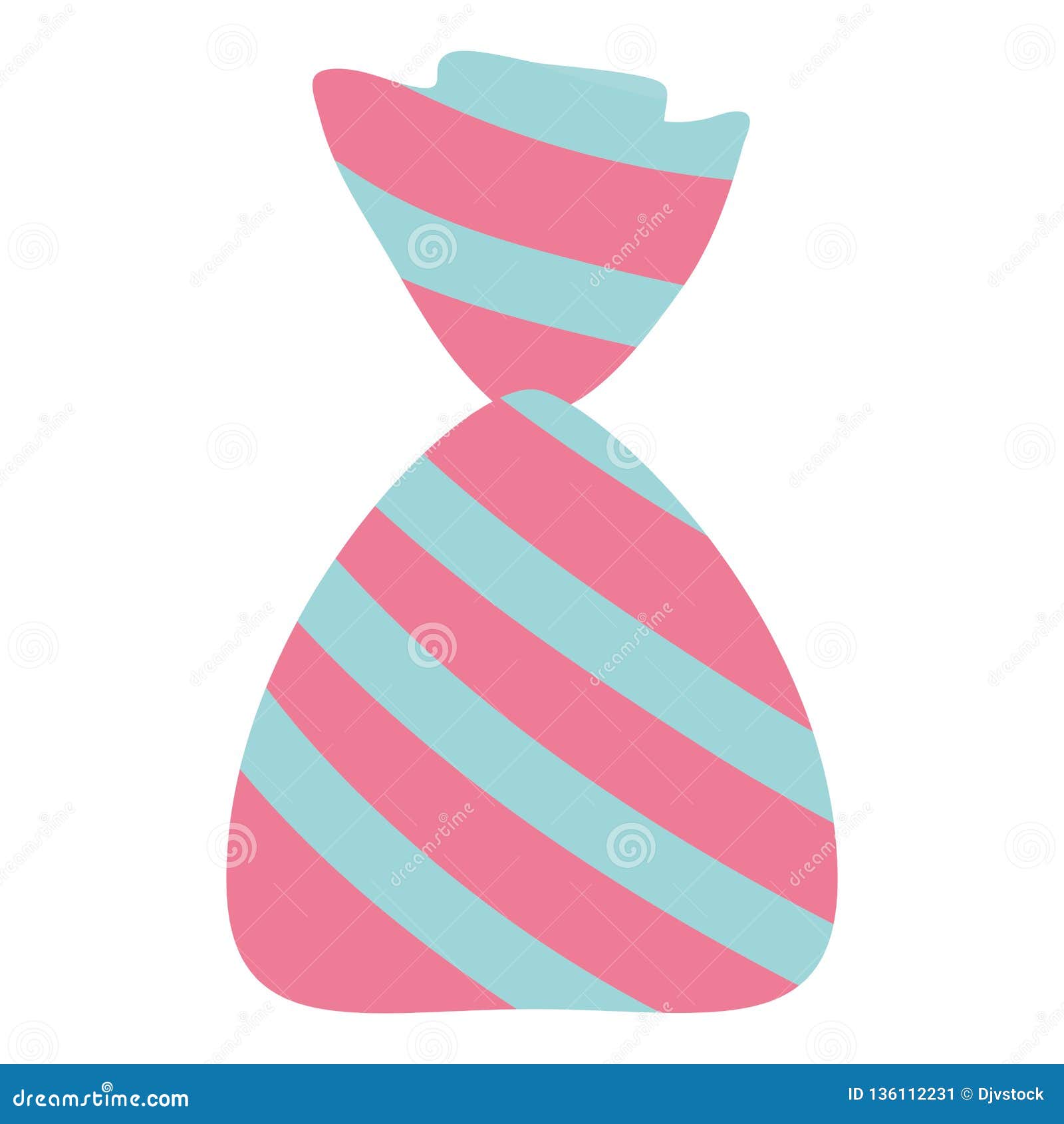 Candy bag design stock vector. Illustration of stripes 136112231