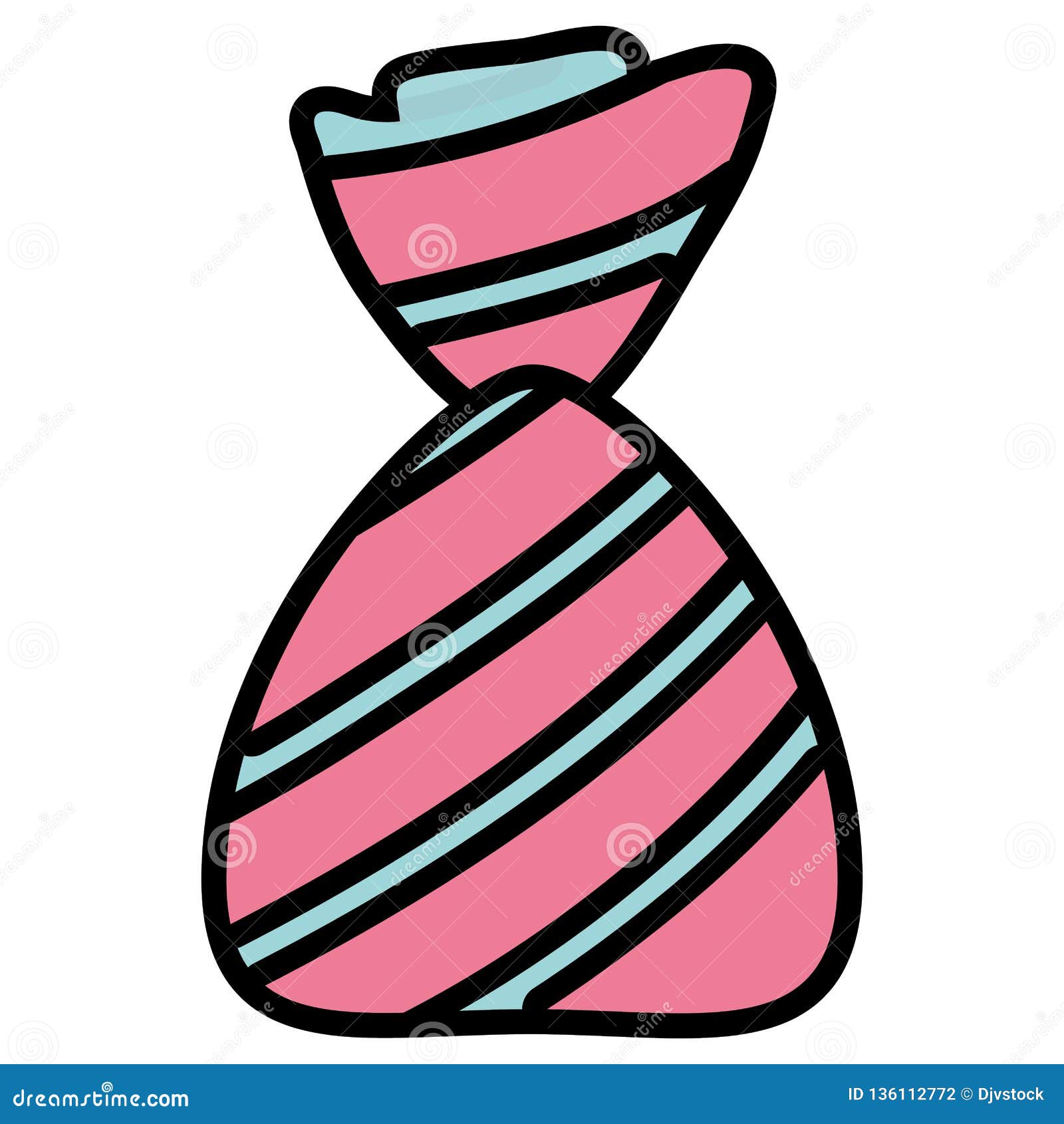 Candy bag design stock vector. Illustration of cake 136112772
