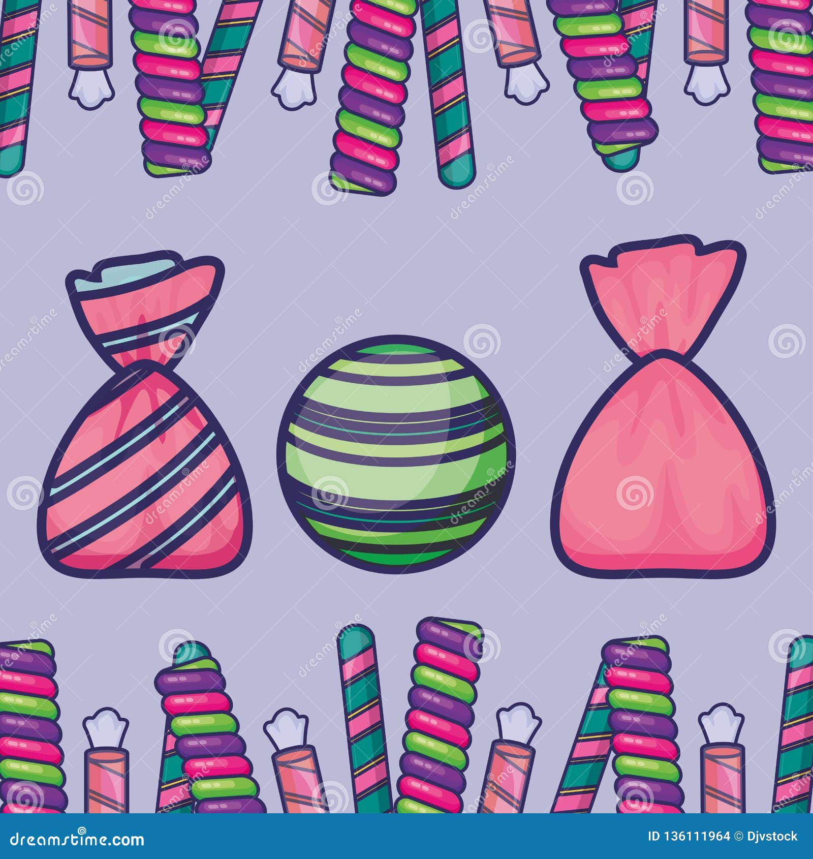 Candy bag design stock vector. Illustration of soft 136111964