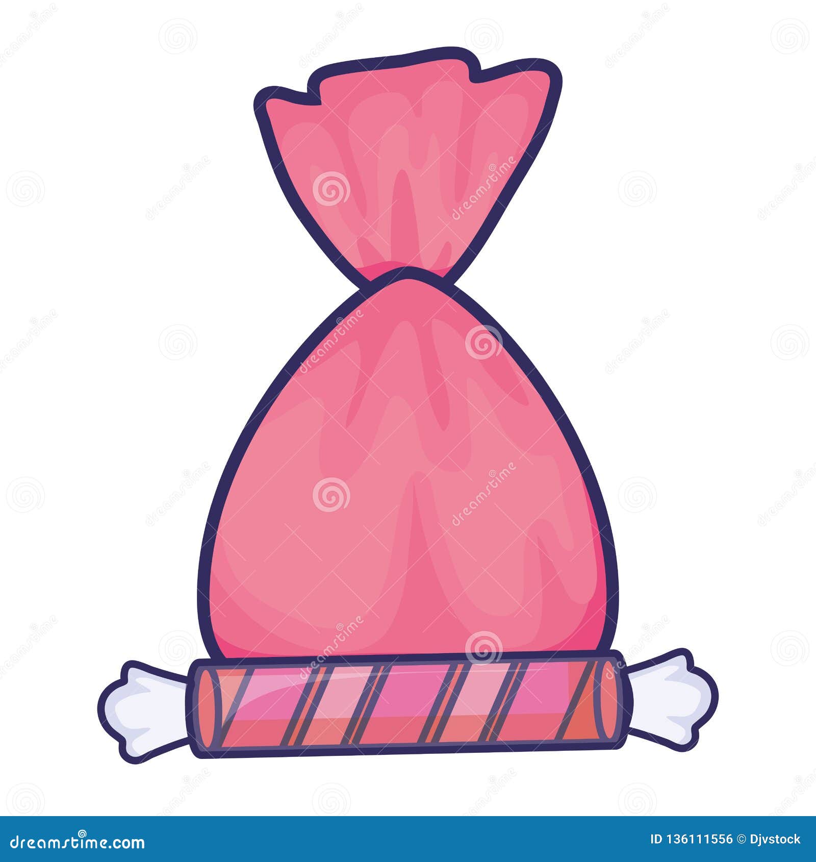 Candy bag design stock vector. Illustration of stripes 136111556