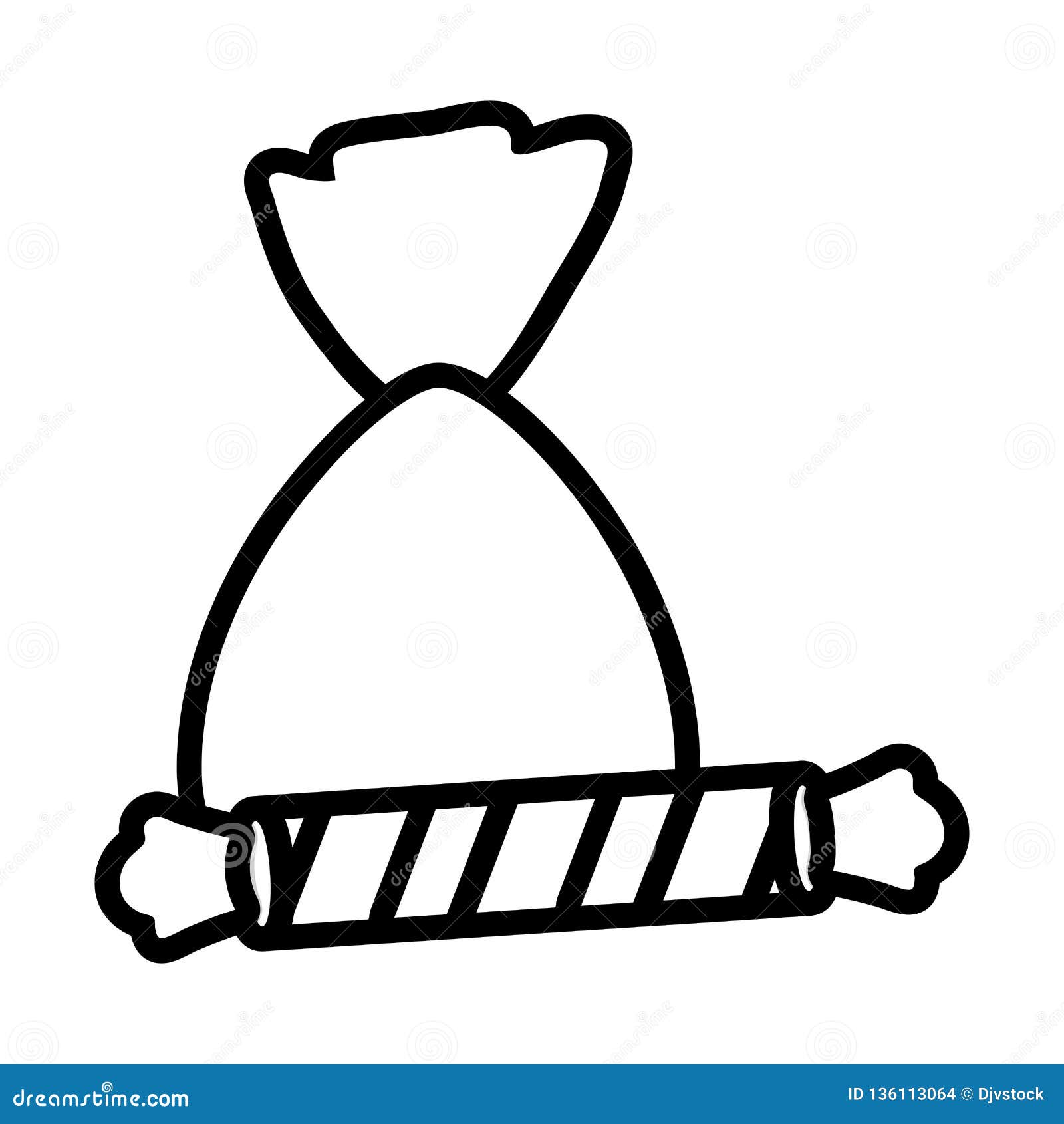 Candy bag design stock vector. Illustration of icons 136113064