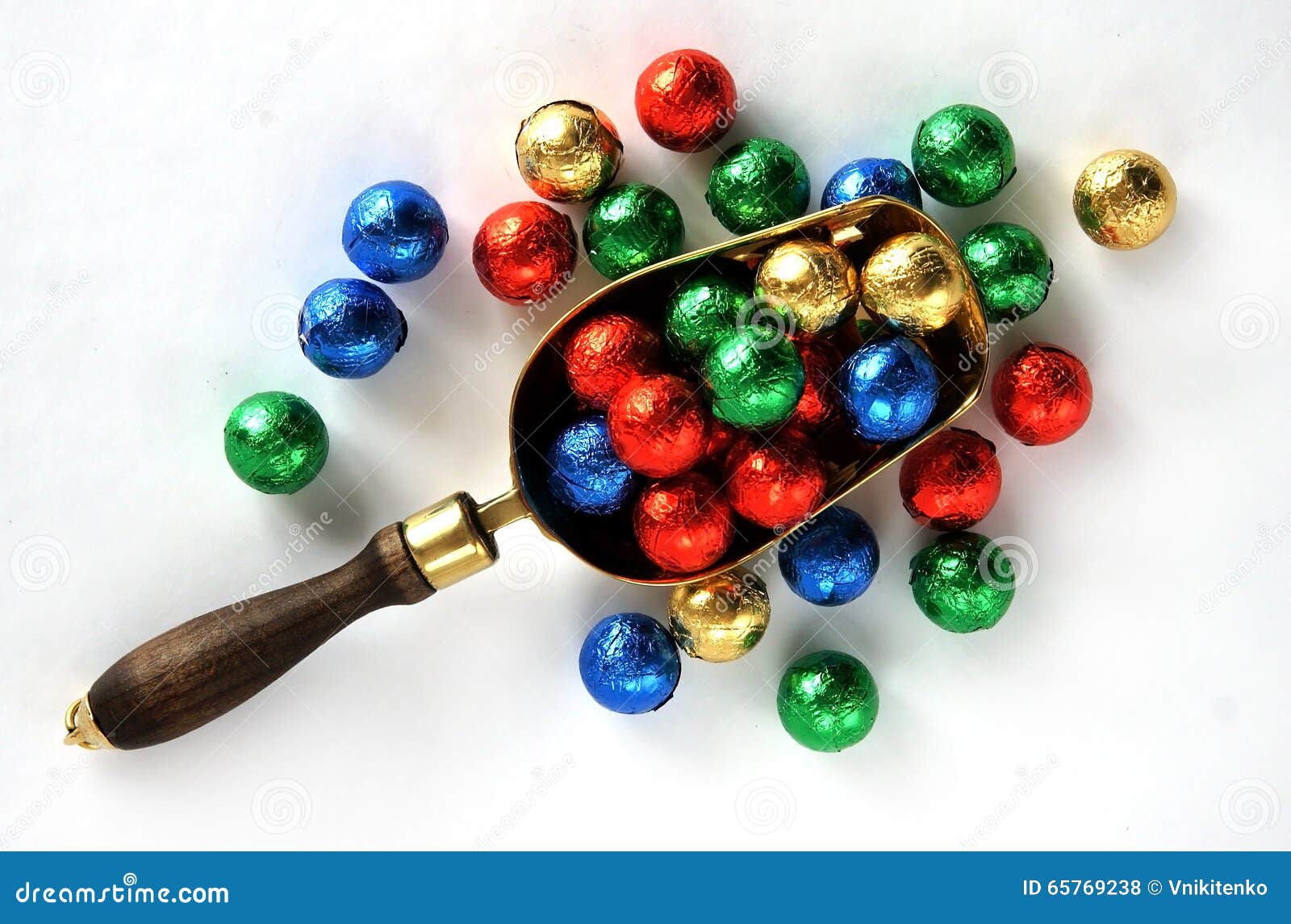 Candy Balls in Colorful Wrappers Stock Photo Image of confectionery