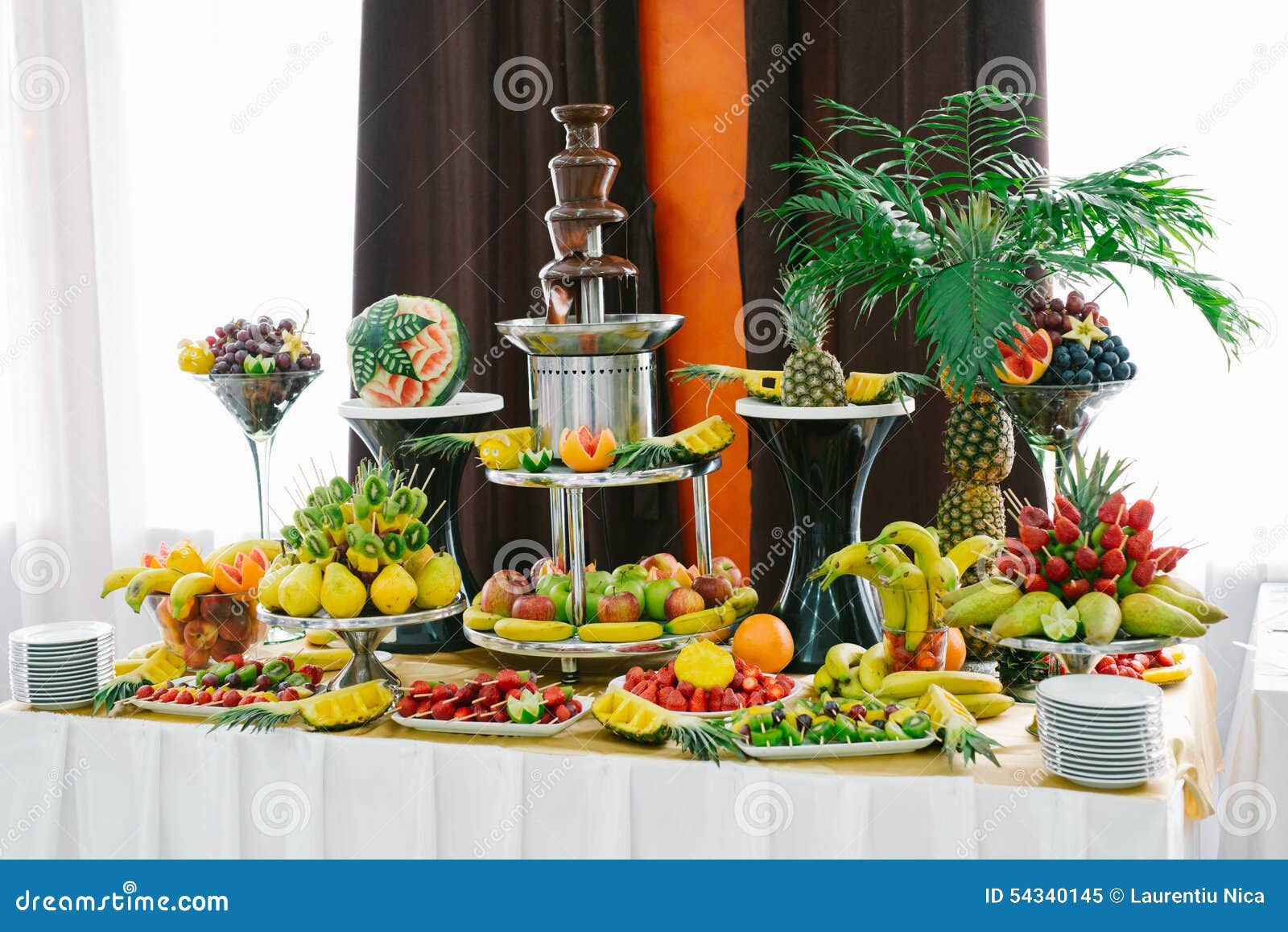 Candy bar with fruit stock image. Image of grapes, flower 54340145