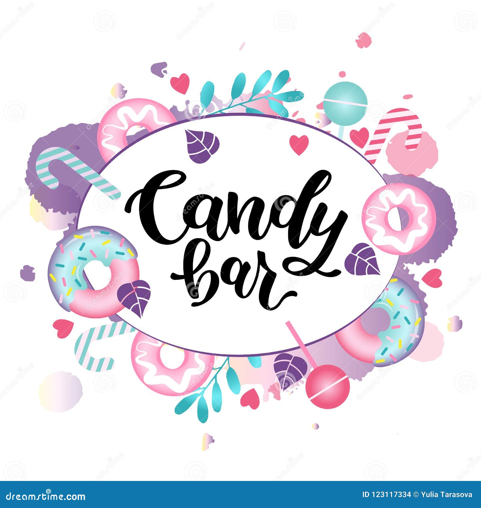 Candy bar stock vector. Illustration of food, delicious - 123117334