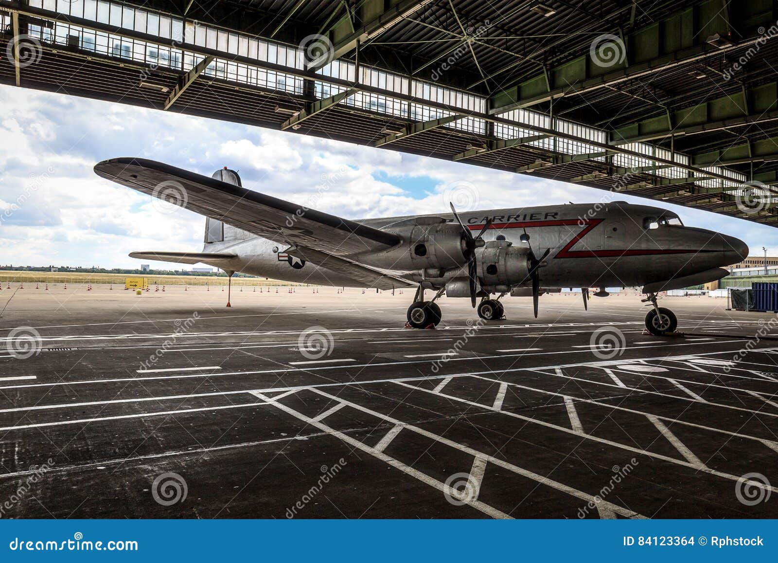 Candy Bomber at Tempelhof editorial stock image. Image of rosinenbomber