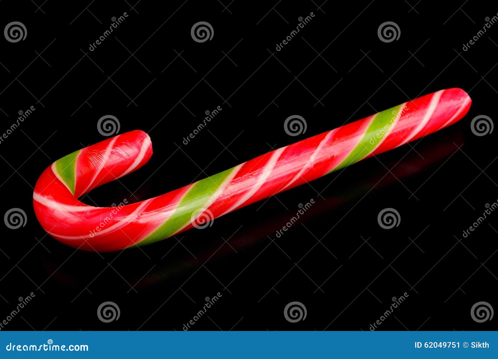 Candy Cane on Black Background Stock Image Image of macro, drop 62049751