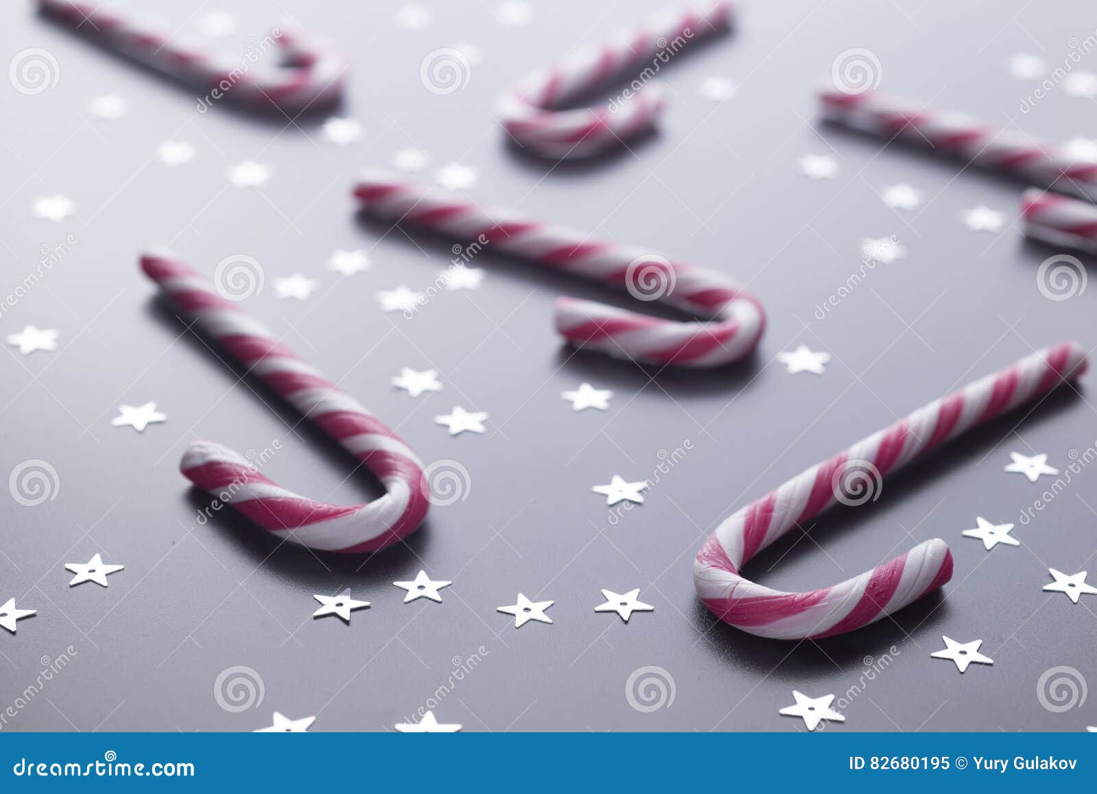 Candy Cane on Black Gradient Background. Stock Image Image of canes