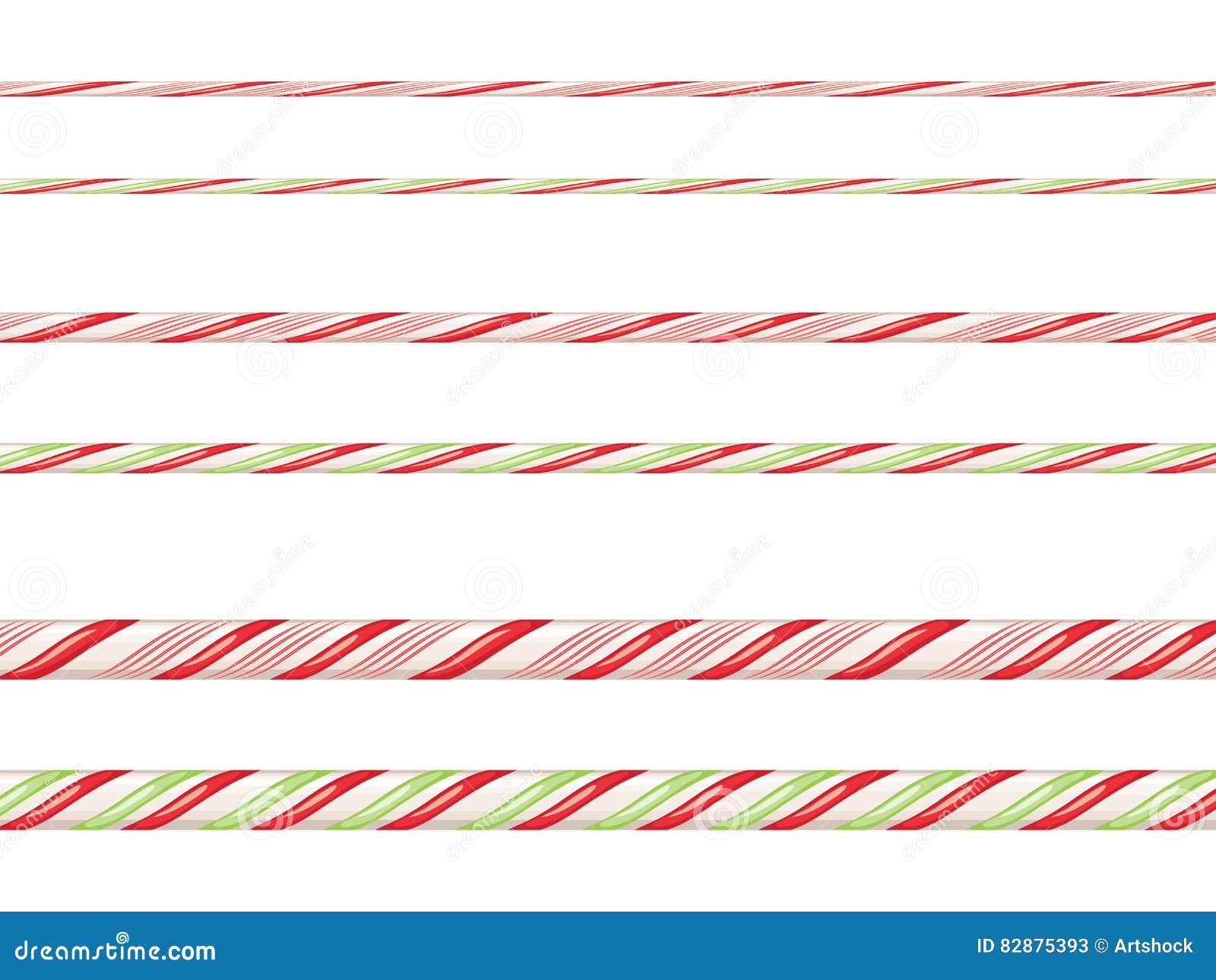 Candy Cane Borders stock vector. Illustration of striped 82875393