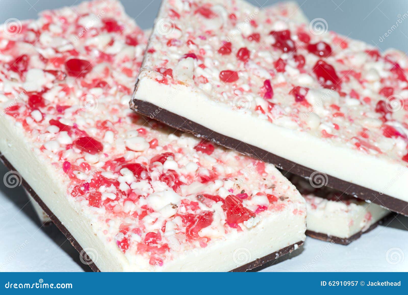 Candy Cane Chocolate Bark stock image. Image of christmas 62910957