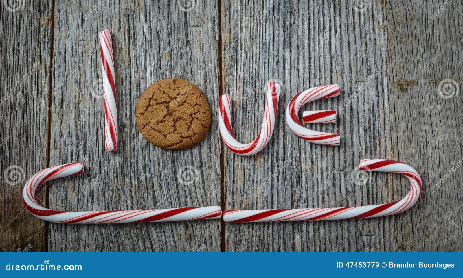 Candy Cane and Gingerbread Cookie Stock Image Image of holiday, love