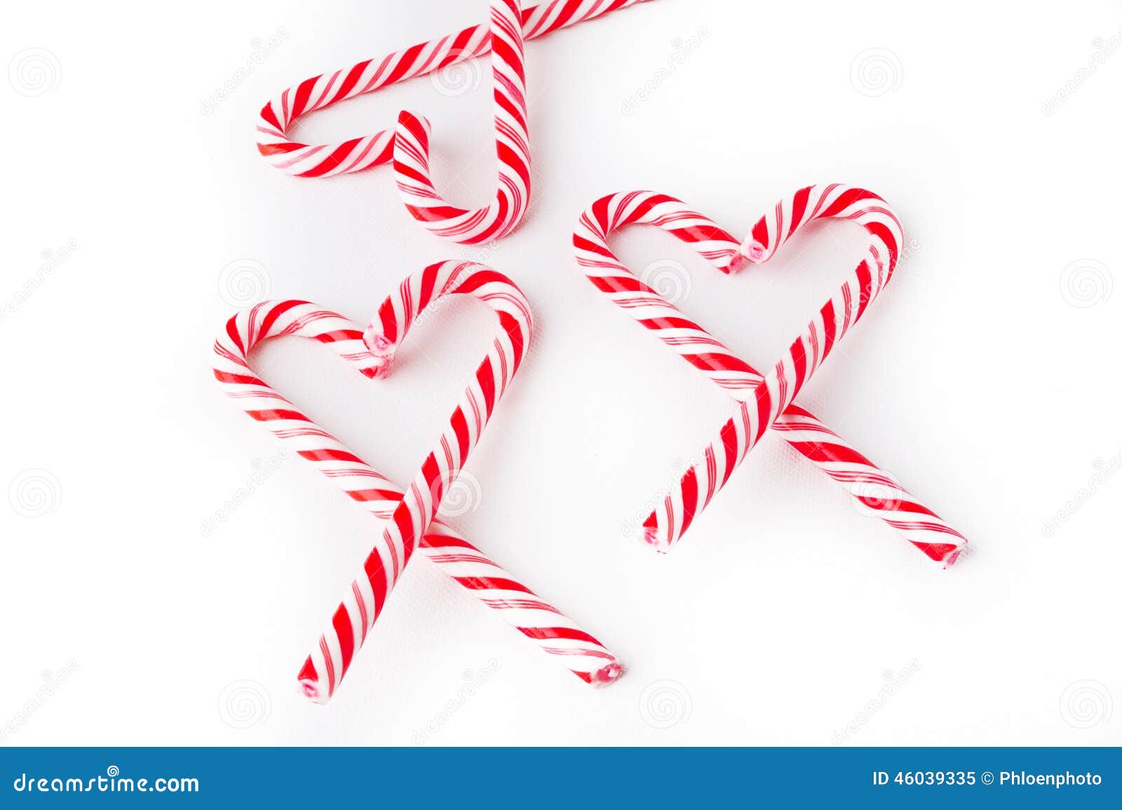 Candy cane heart on white stock image. Image of heart 46039335