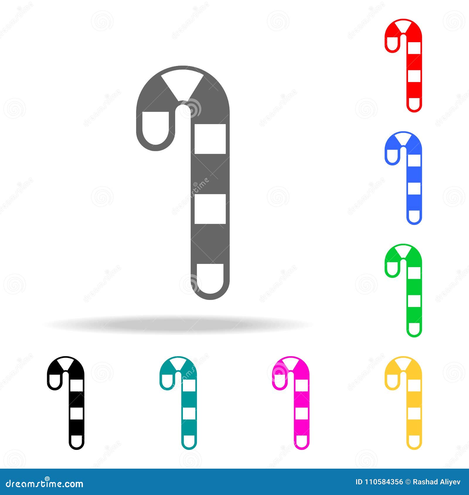 Candy Cane Icon. Elements in Multi Colored Icons for Mobile Concept and