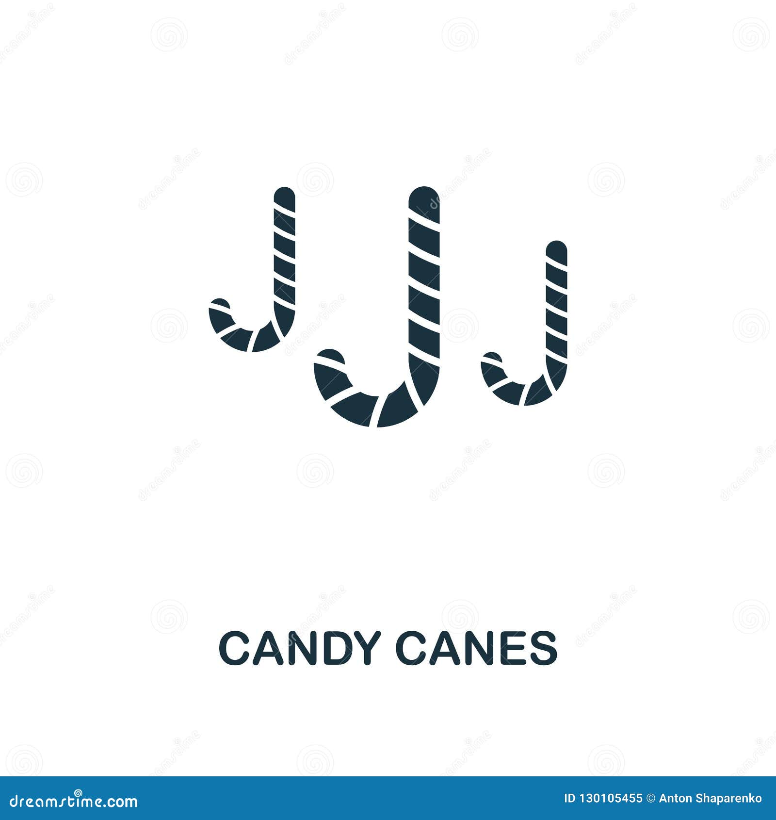 Candy Cane Icon. Premium Style Design from Christmas Icon Collection