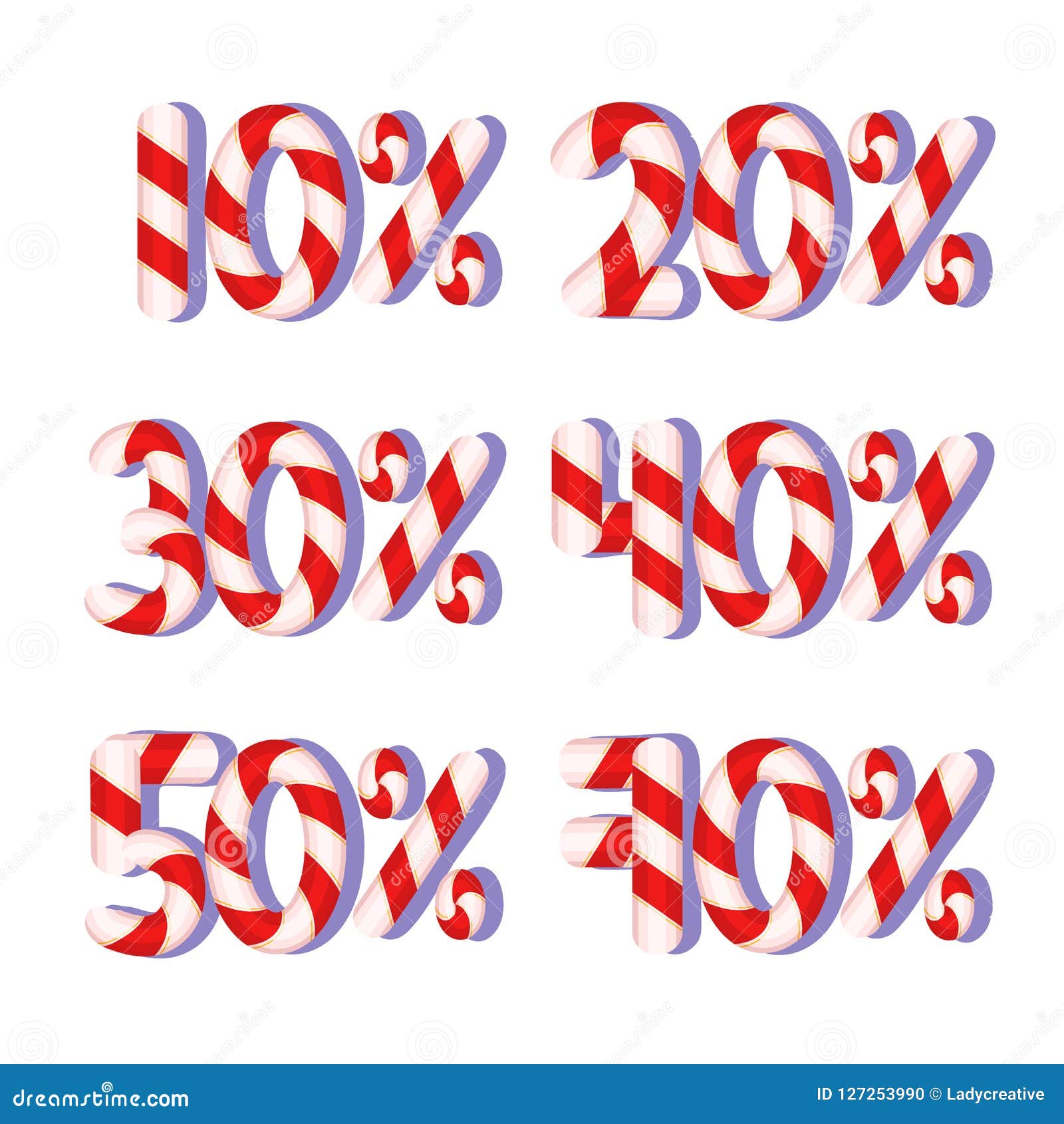Download Candy Cane Numbers, Discount Vector, Christmas Design ...
