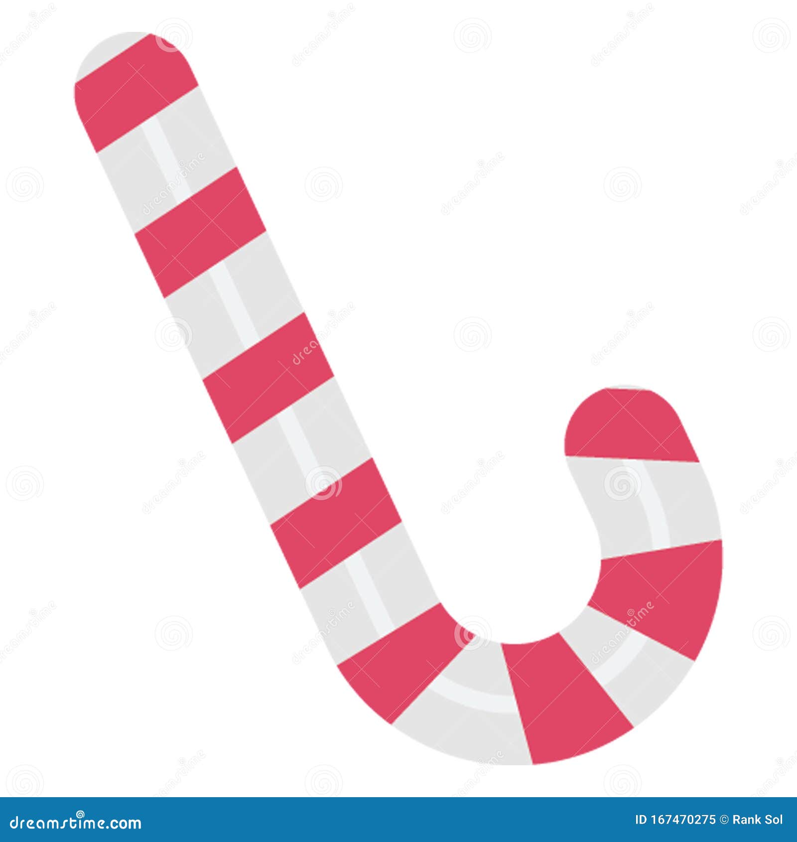 candy cane, peppermint candy color  icon which can be easily modified or edit
