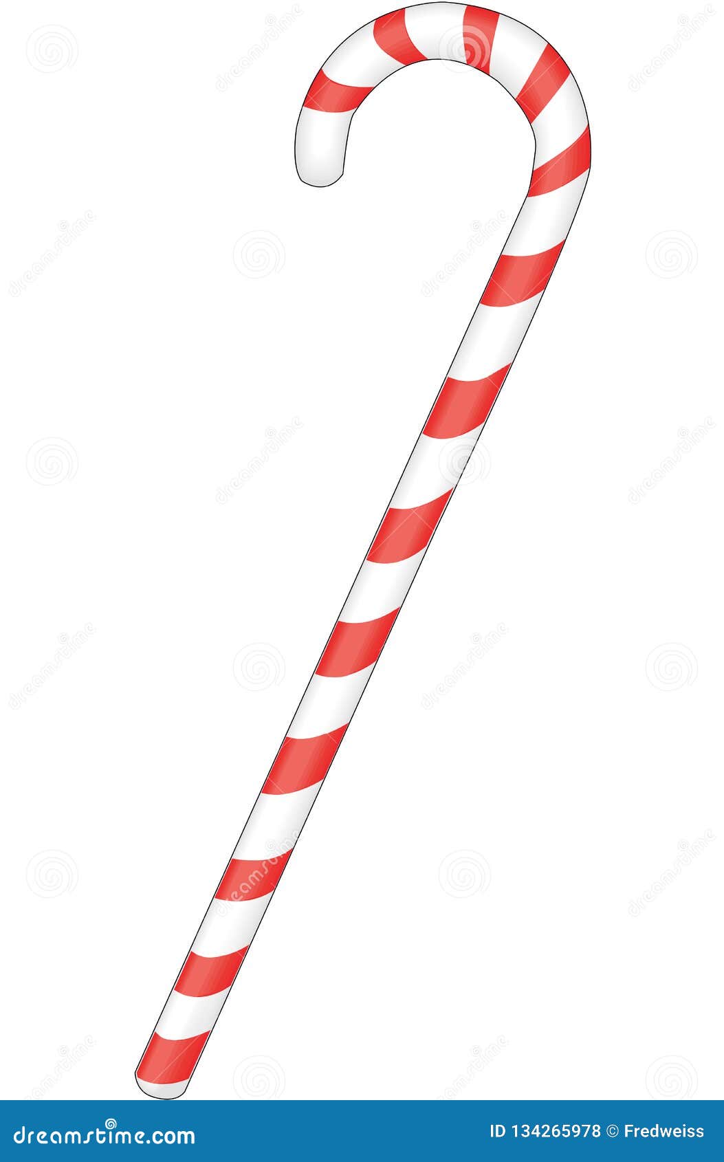 Candy Cane Vector Illustration Stock Vector Illustration of cane