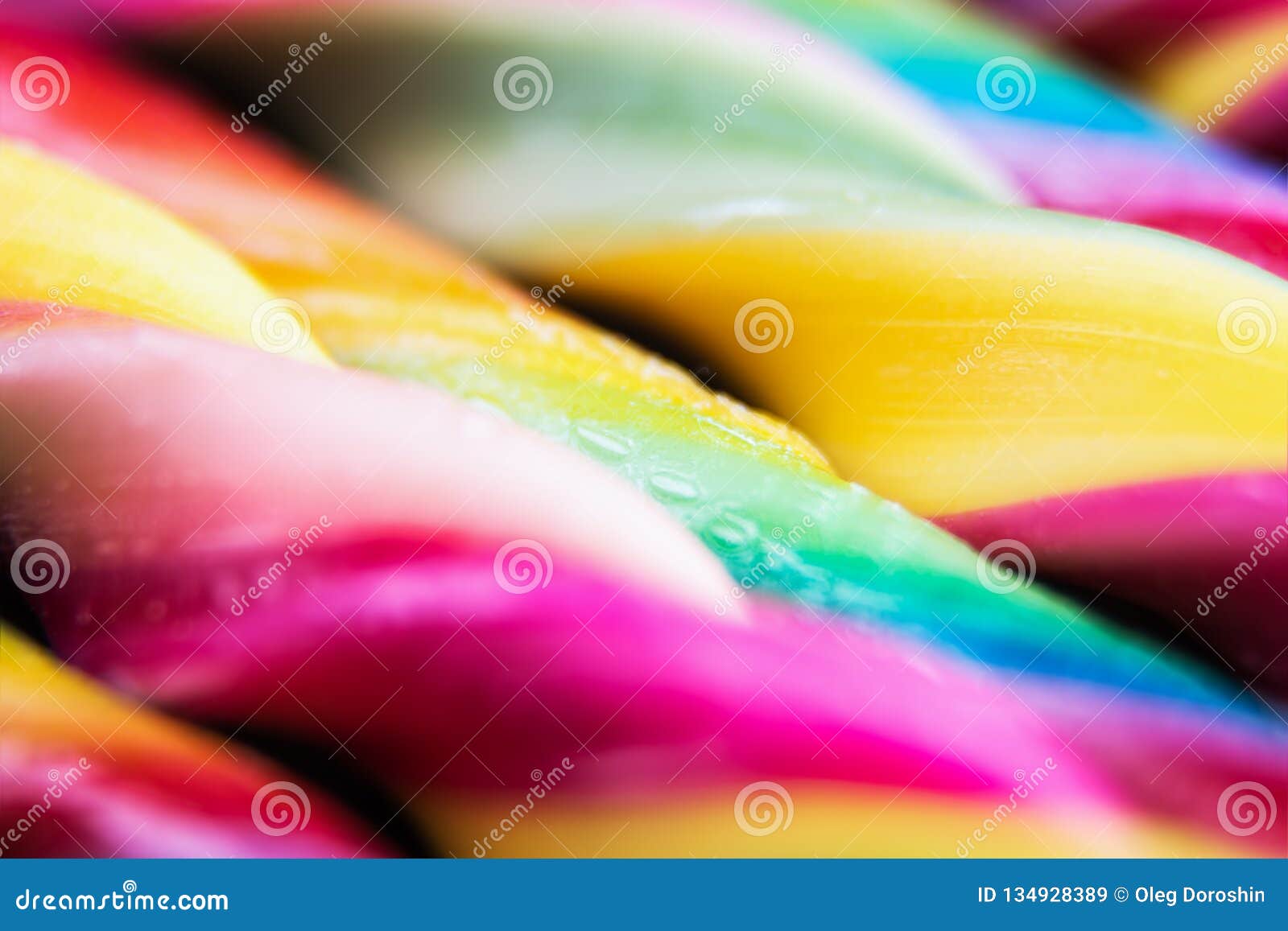 Candy Canes of Different Colors of the Rainbow Stock Image - Image of ...