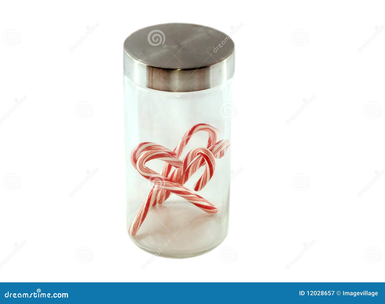 Candy canes in a jar stock image. Image of background 12028657