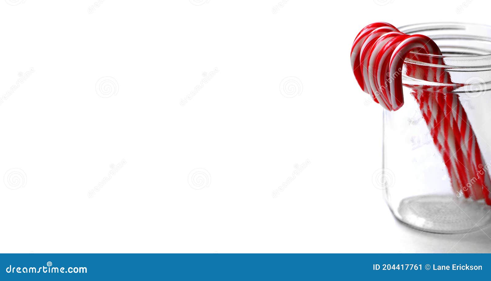 Candy Canes in Jar for Holidays Celebration Stock Image Image of