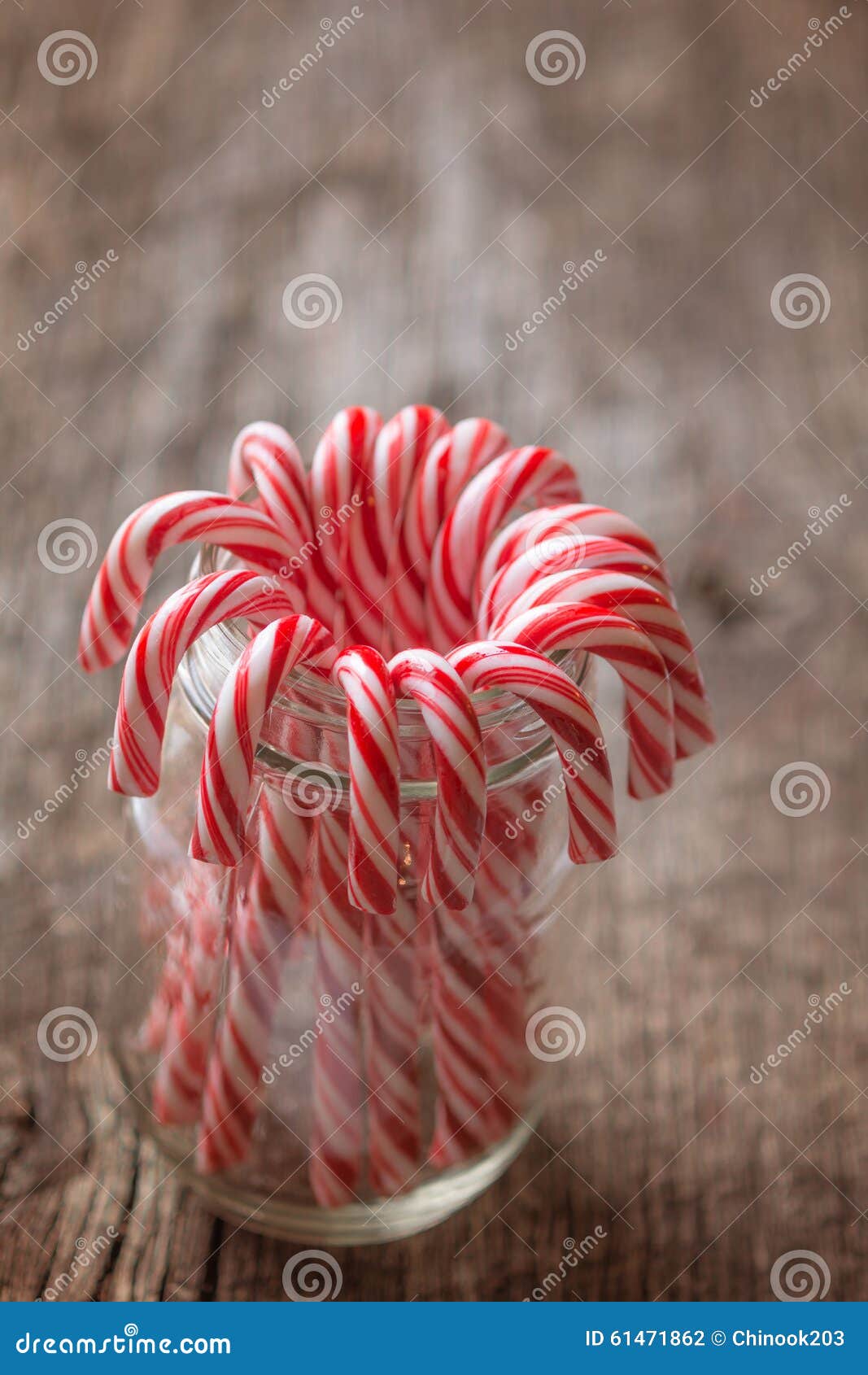 Candy canes in a jar stock photo. Image of rustic, holidays 61471862