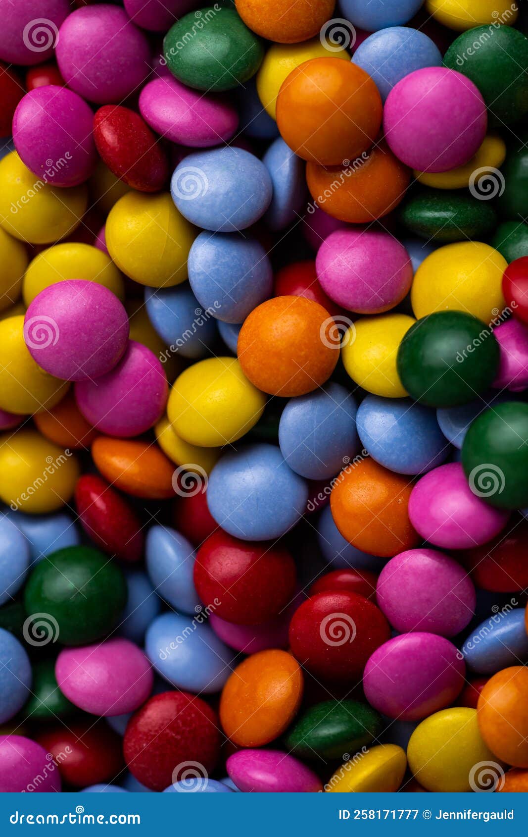 Candy Coated Chocolate Button Sprinkle Texture Stock Image Image of
