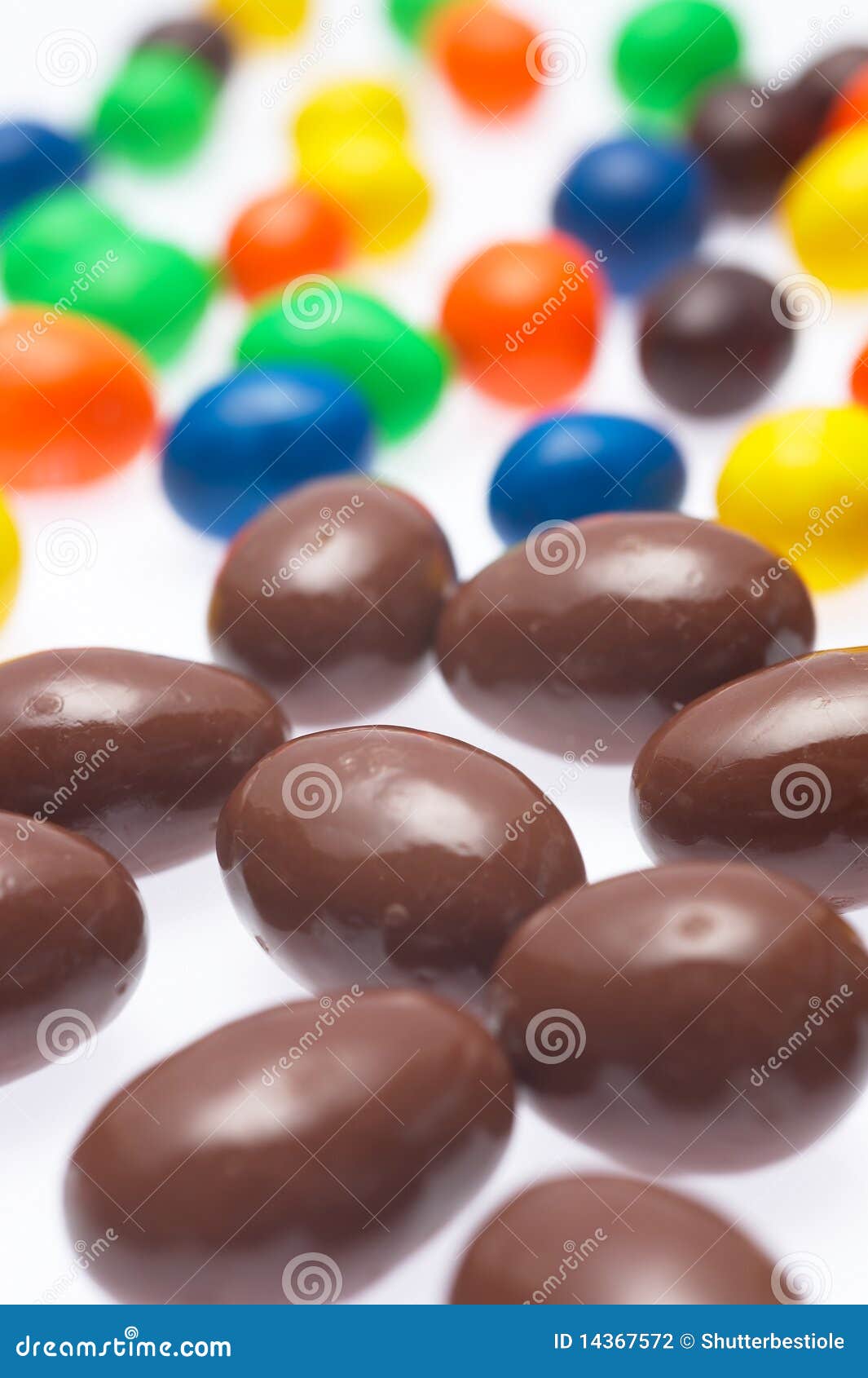 Candy Coated Chocolate Drops Stock Photo Image of bubble, candy 14367572