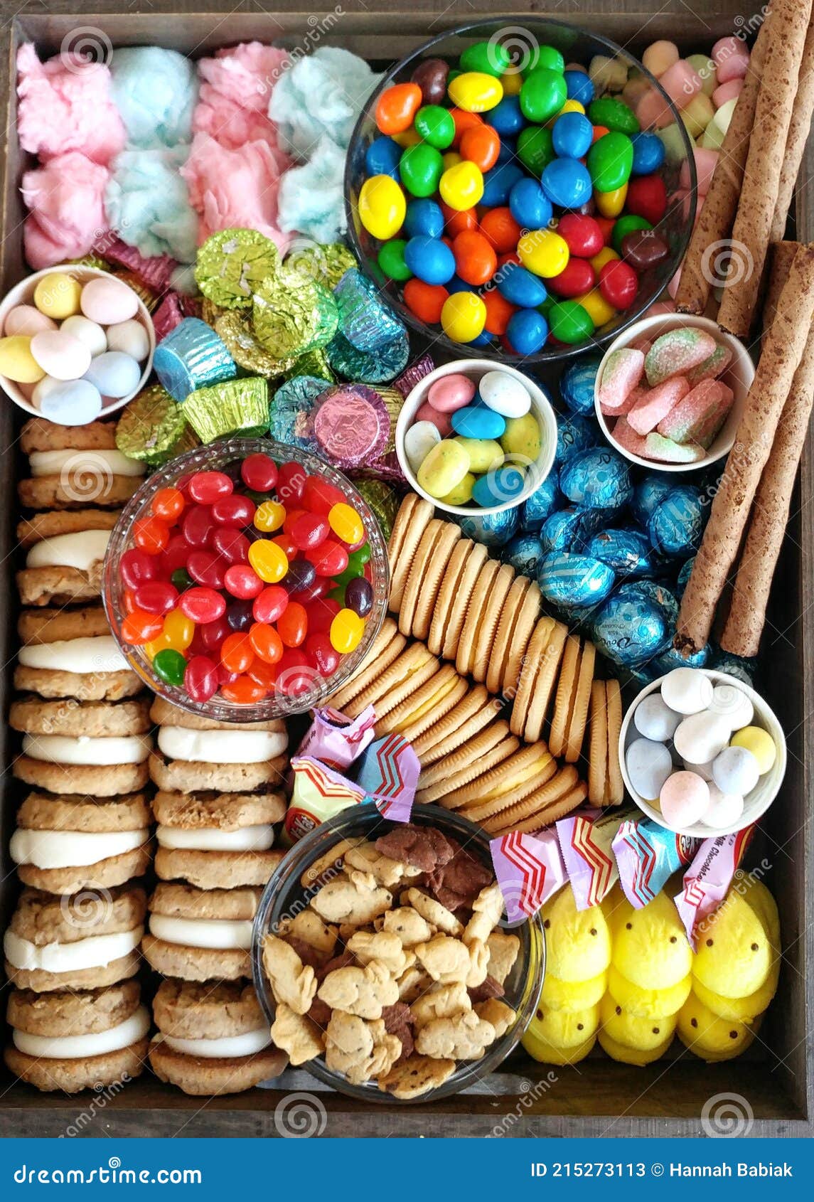 candy and cookie charcuterie board